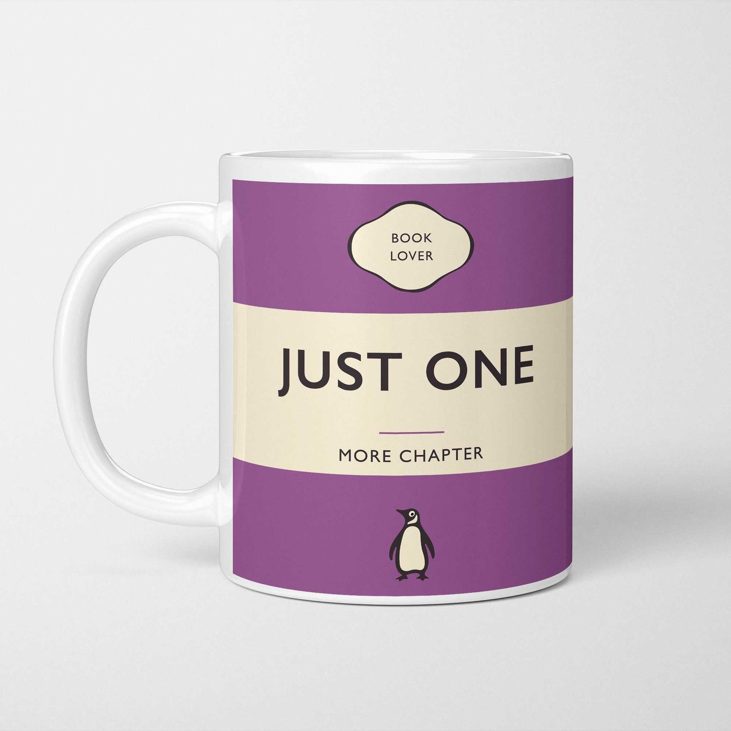Just One More Chapter Penguin Book Cover Mug