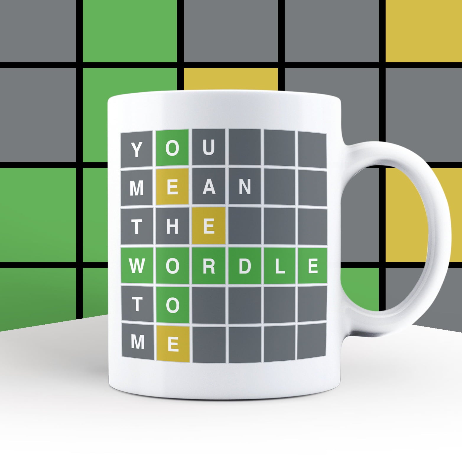 Wordle You Mean The Wordle To Me Mug – A Bit of Banter