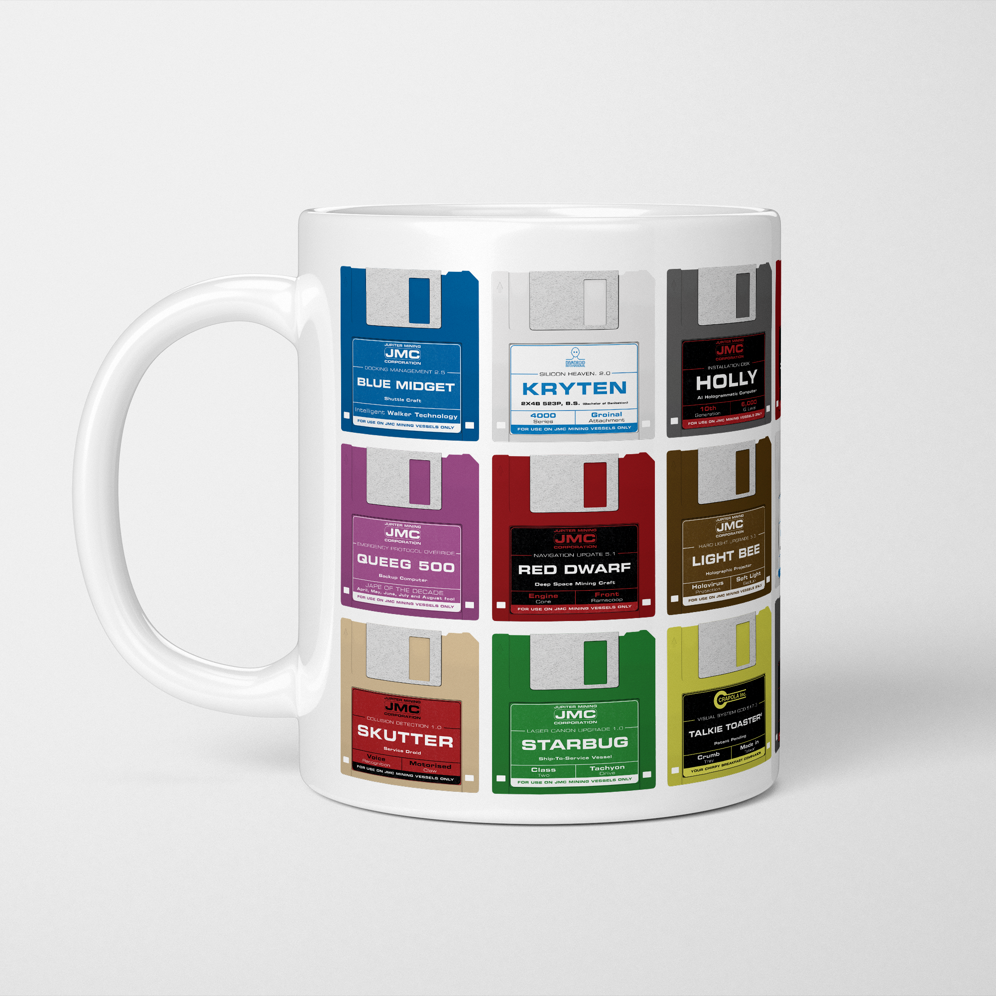 Red Dwarf Floppy Disks Mug