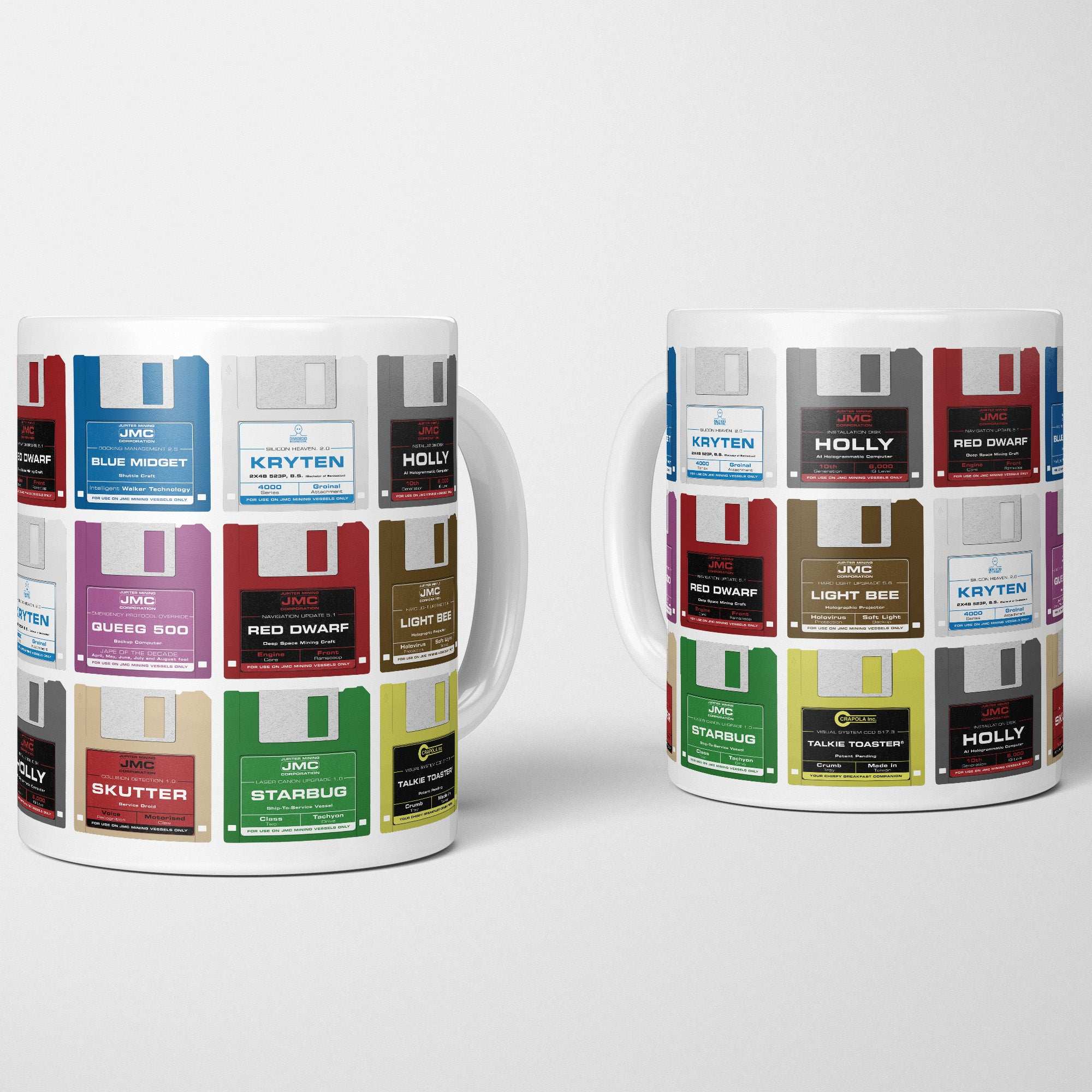 Red Dwarf Floppy Disks Mug