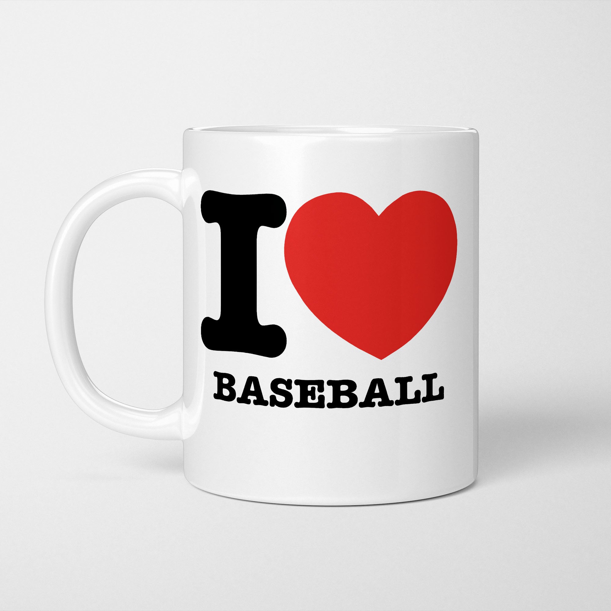 I Love Baseball Mug