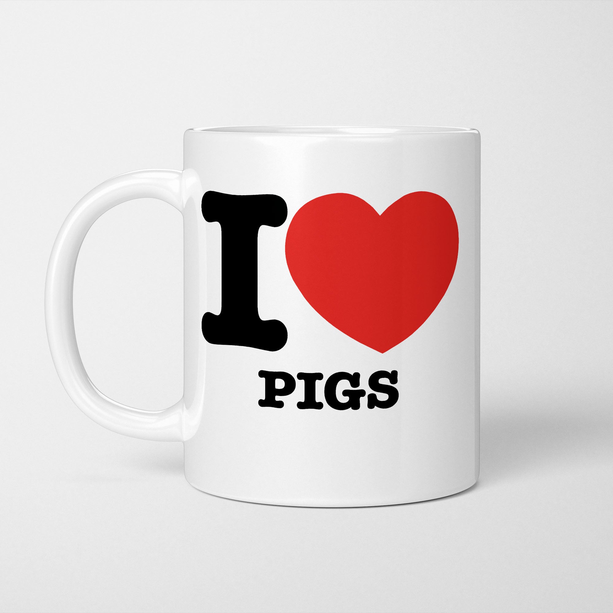 I Love Pigs Mug