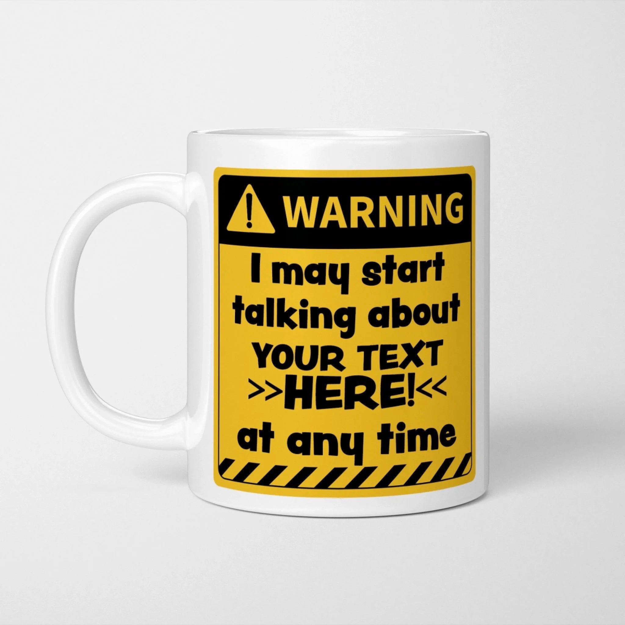 Personalised Warning Mug
