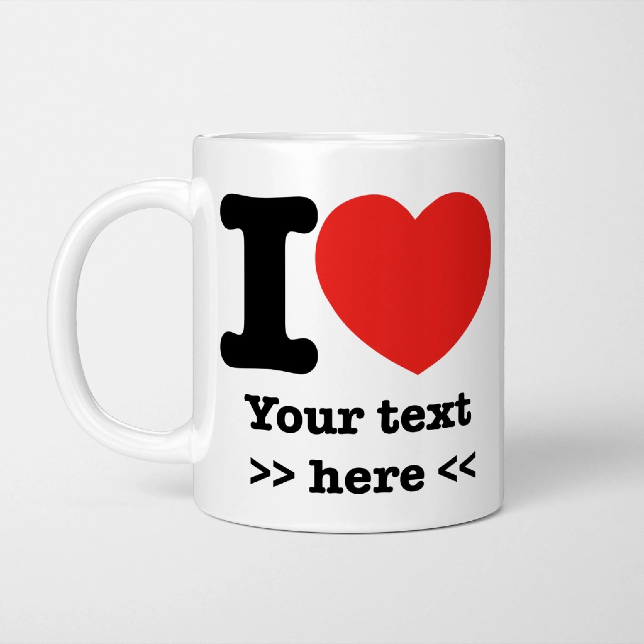 Personalised I Love 11oz mug 01 LEFT mockup