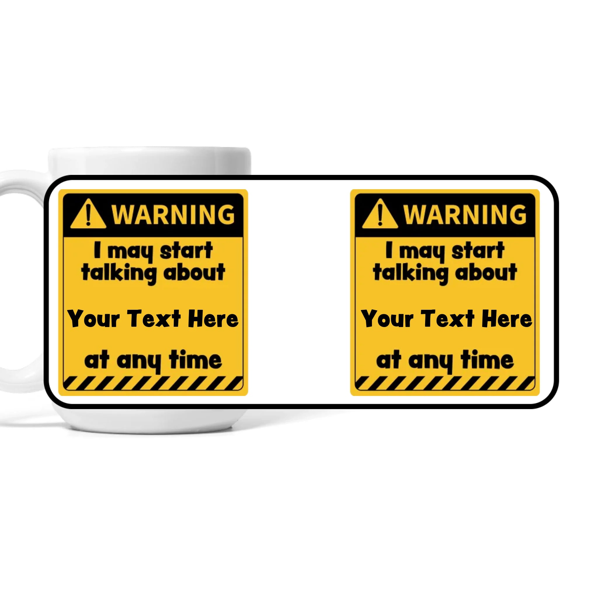 Personalised Warning Mug Mug White 15oz