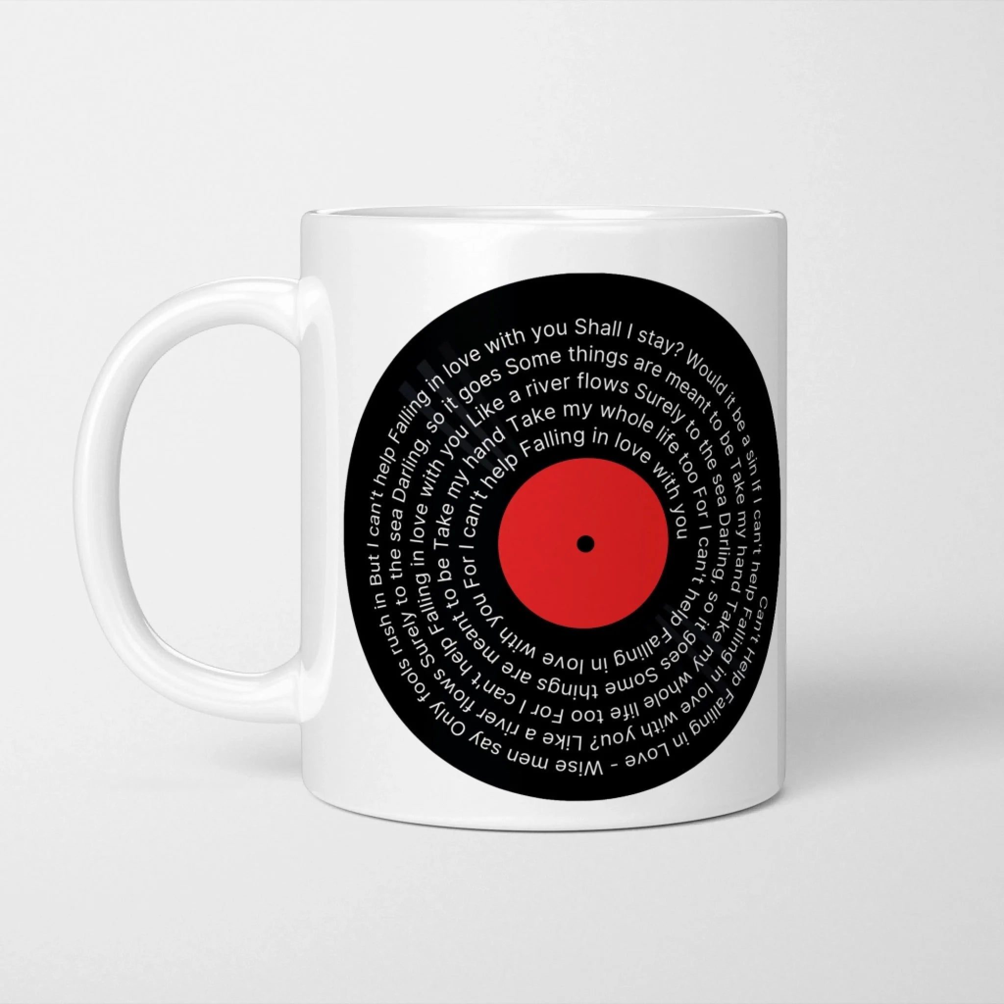 Personalised Song Lyrics Music Mug