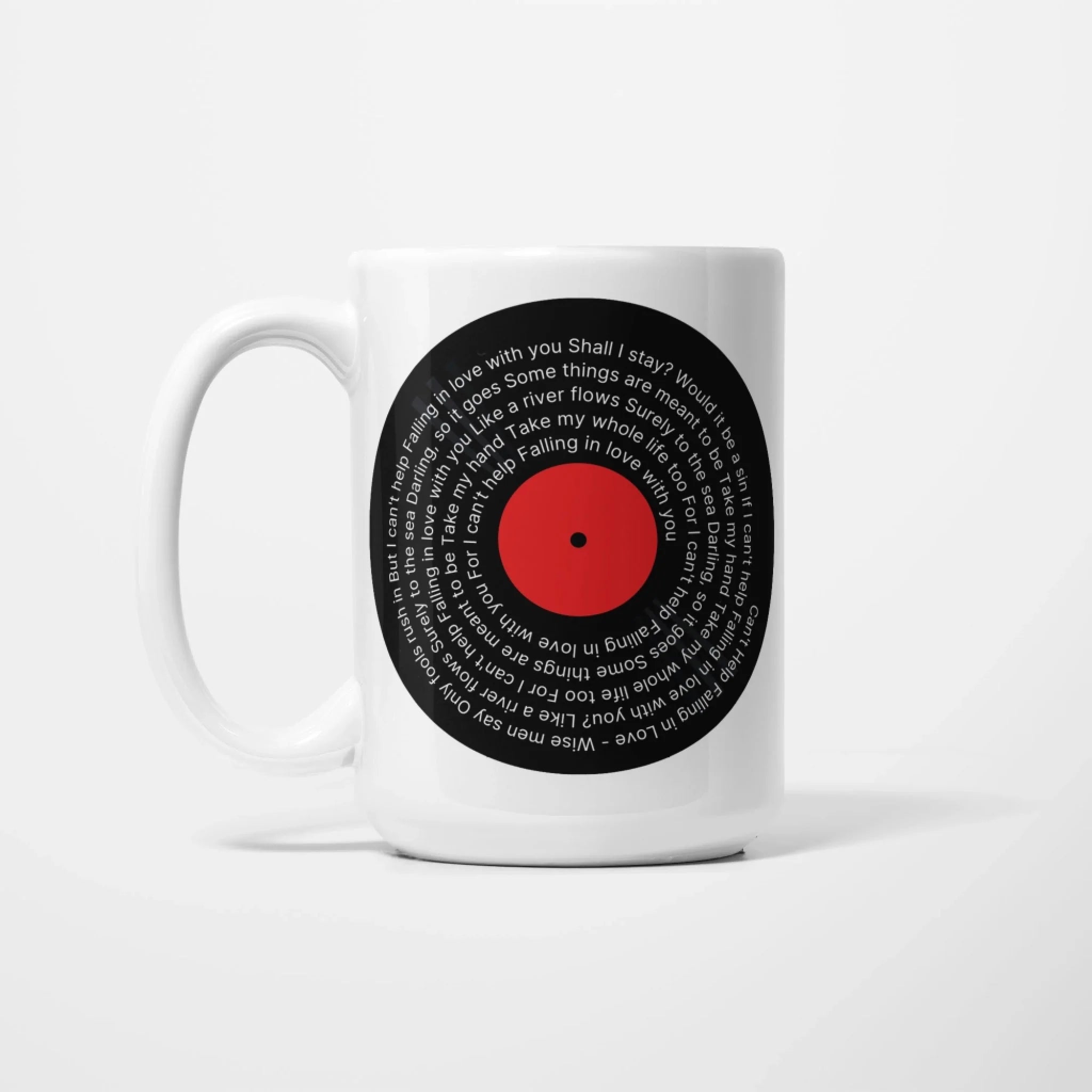 Personalised Song Lyrics Music Mug