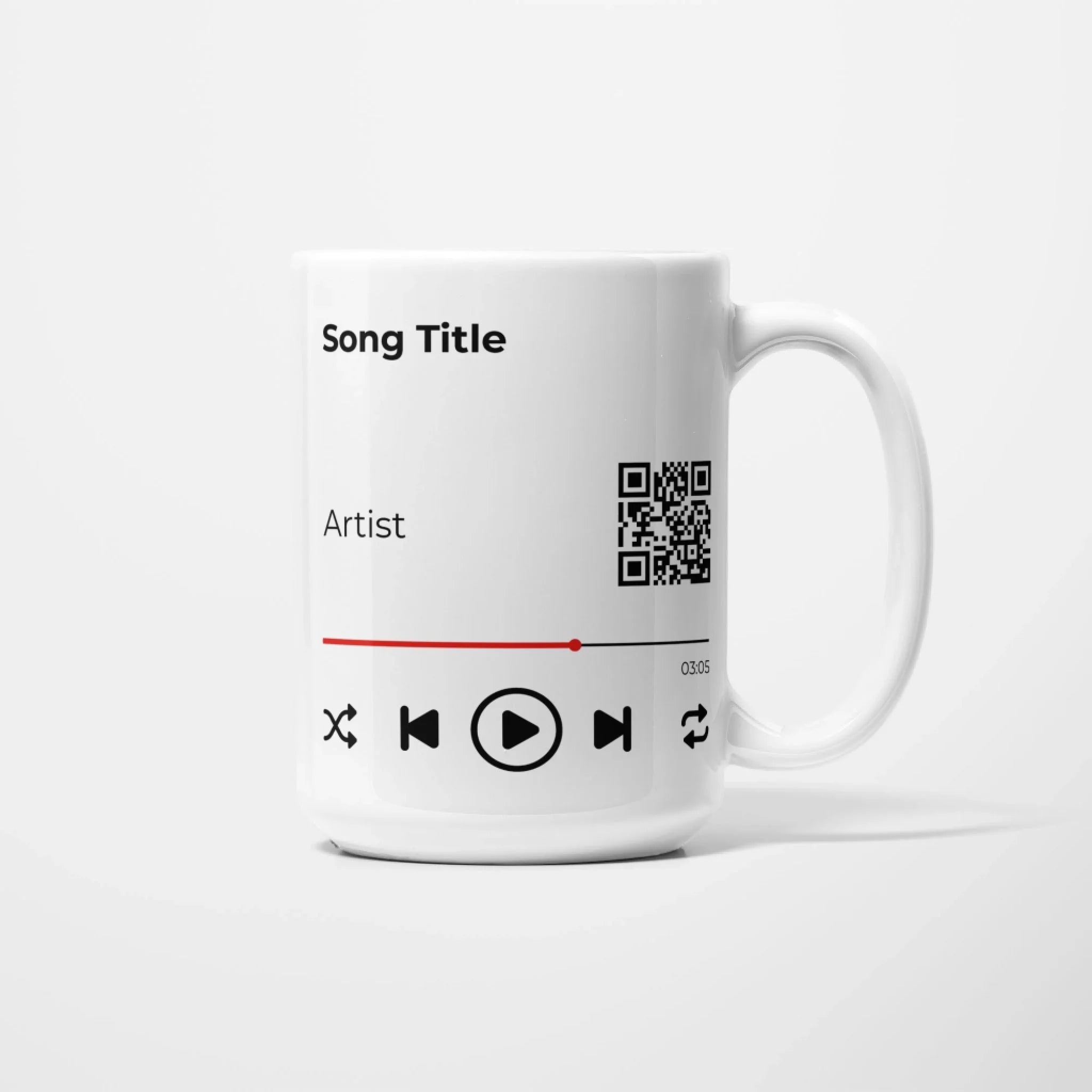 Personalised Song Lyrics Music Mug