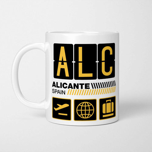 Alicante Airport Tag Mug