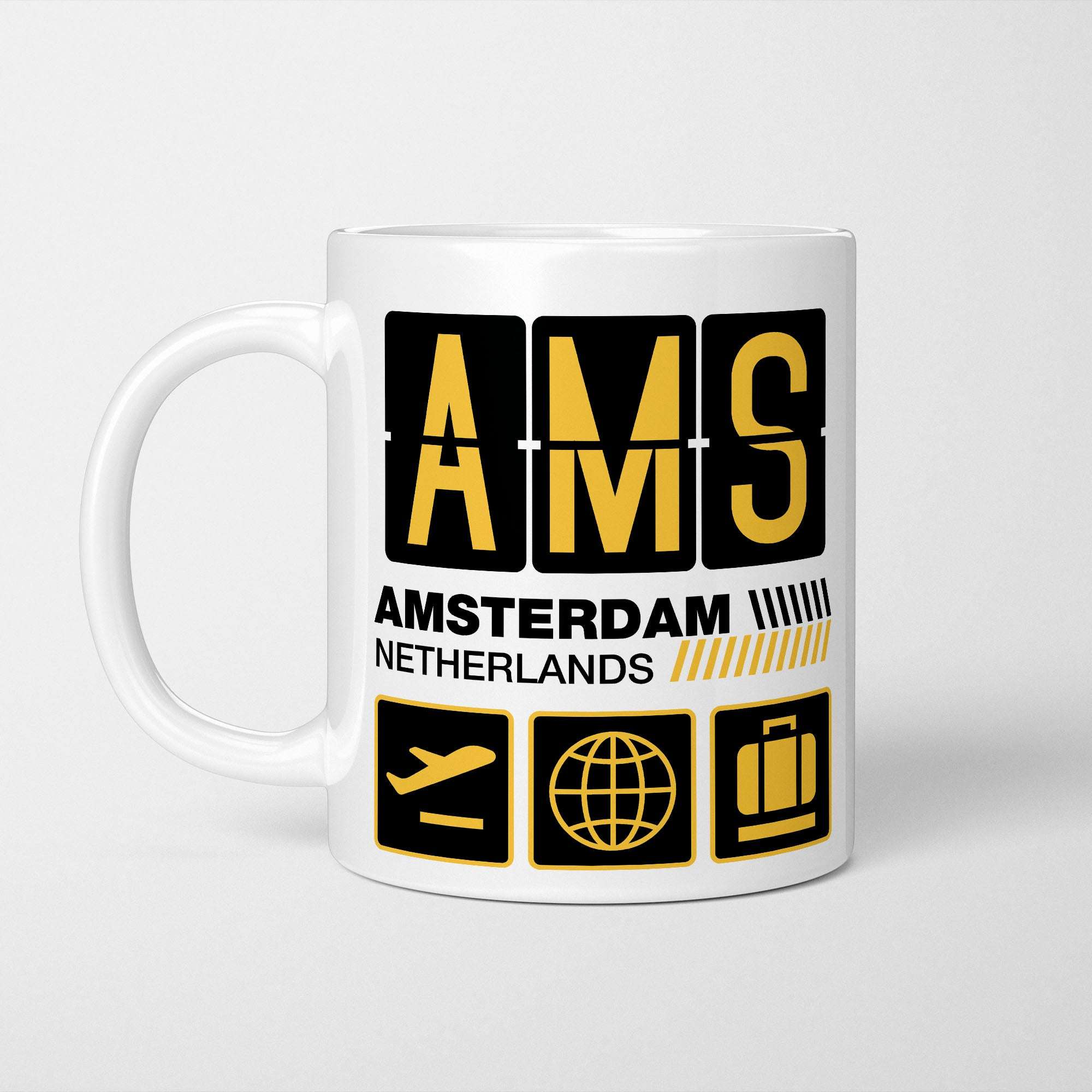 Amsterdam Airport Tag Mug