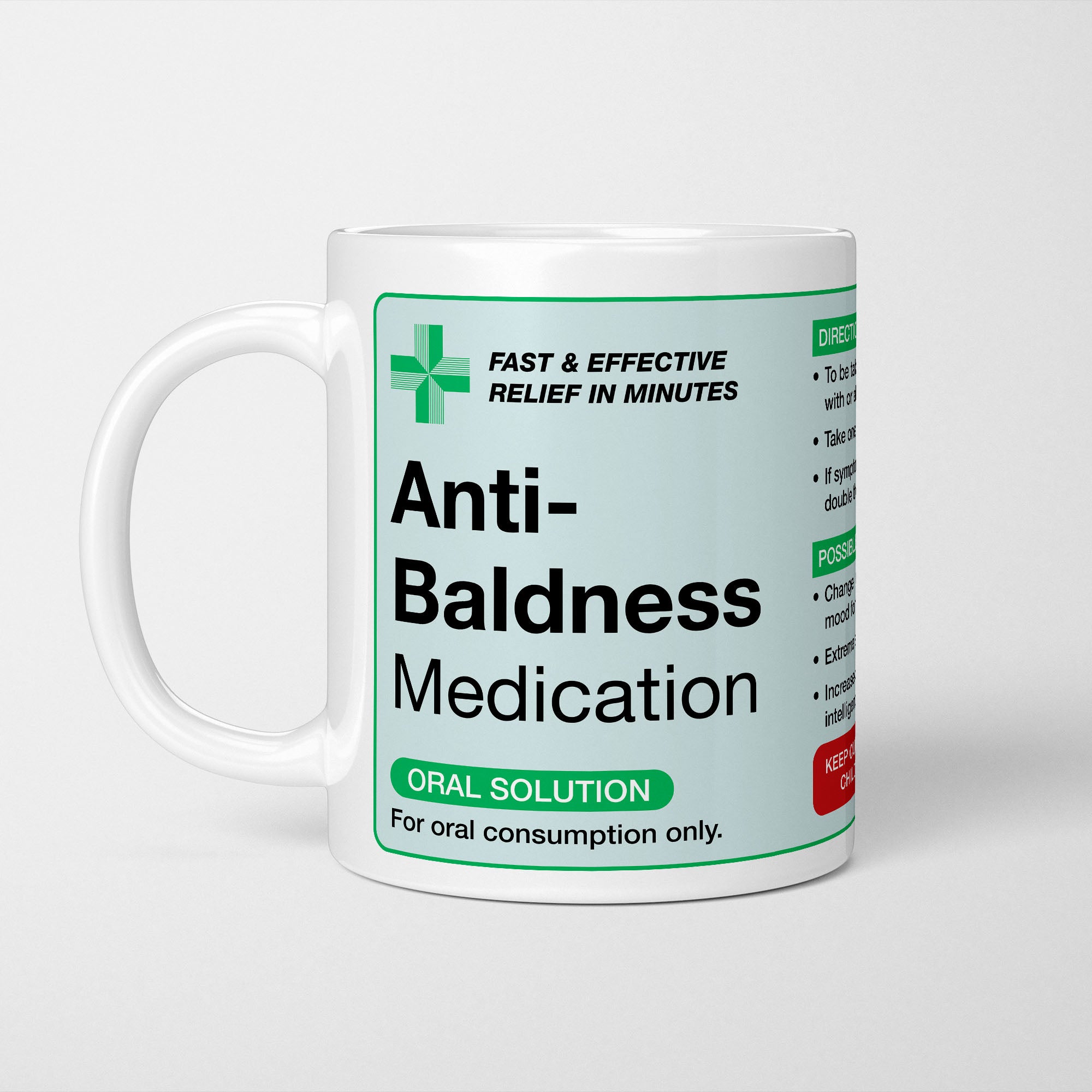 Anti-Baldness Medication Prescription Mug