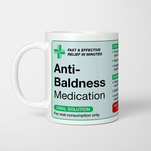 Anti-Baldness Medication Prescription Mug