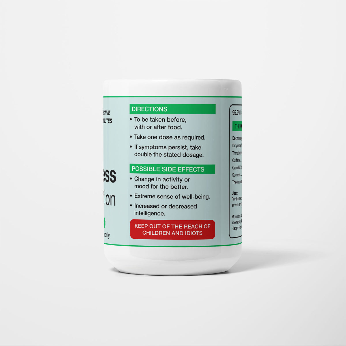 Anti-Baldness Medication Prescription Mug