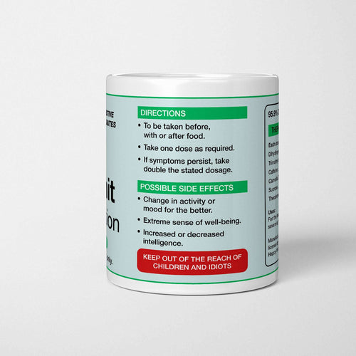 Anti-Bullshit Medication Prescription Mug