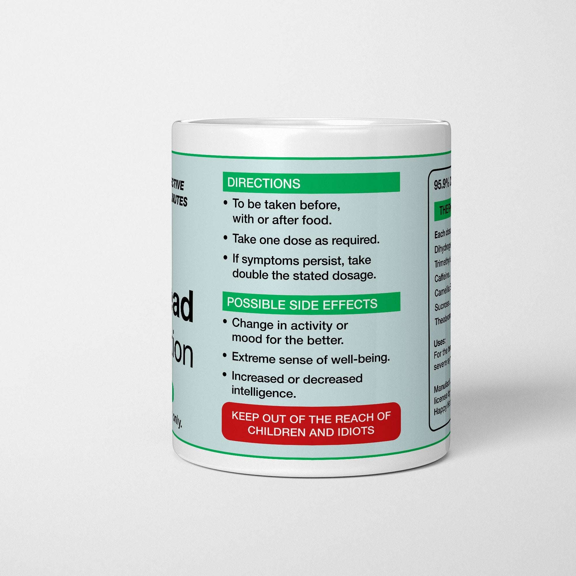 Anti-Dickhead Medication Prescription Mug