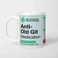 Anti-Old Git Medication Prescription Mug