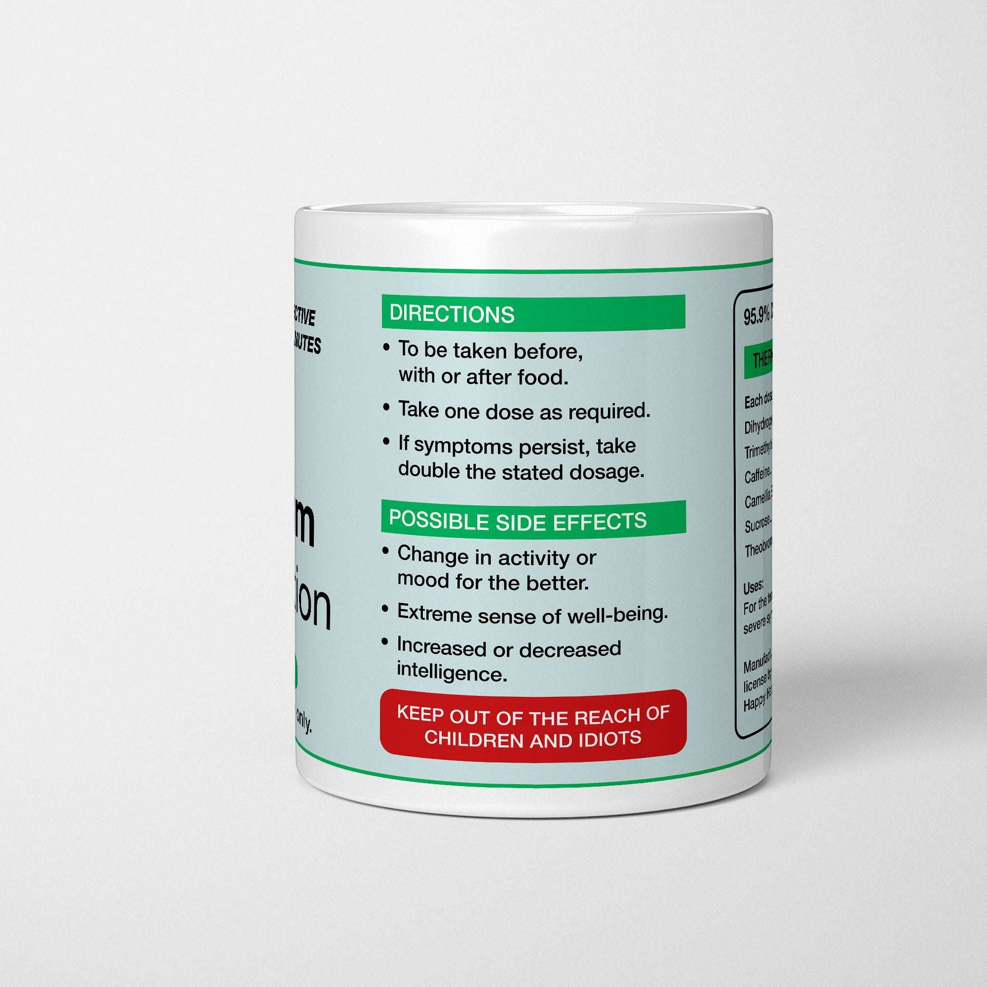 Anti-Sarcasm Medication Prescription Mug