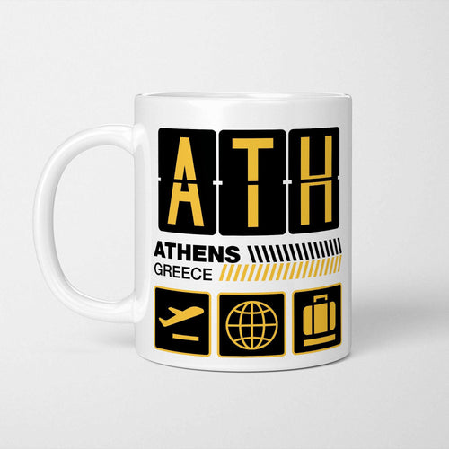 Athens Airport Tag Mug