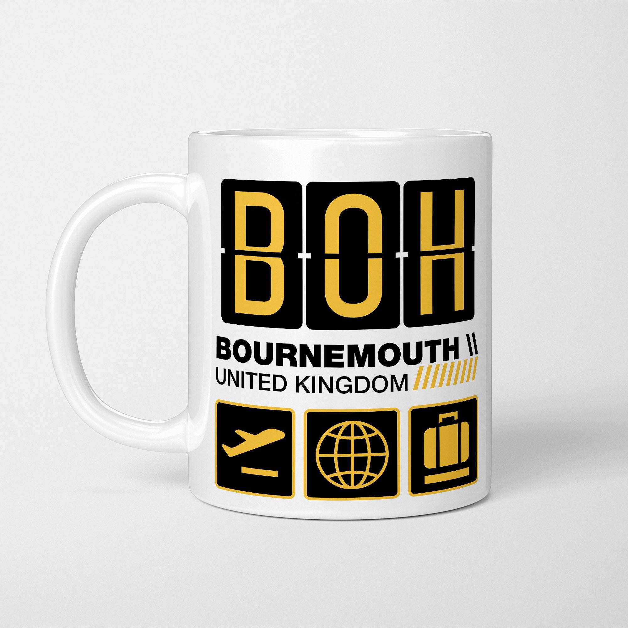 Bournemouth Airport Tag Mug