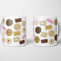 British Biscuits Illustration Mug