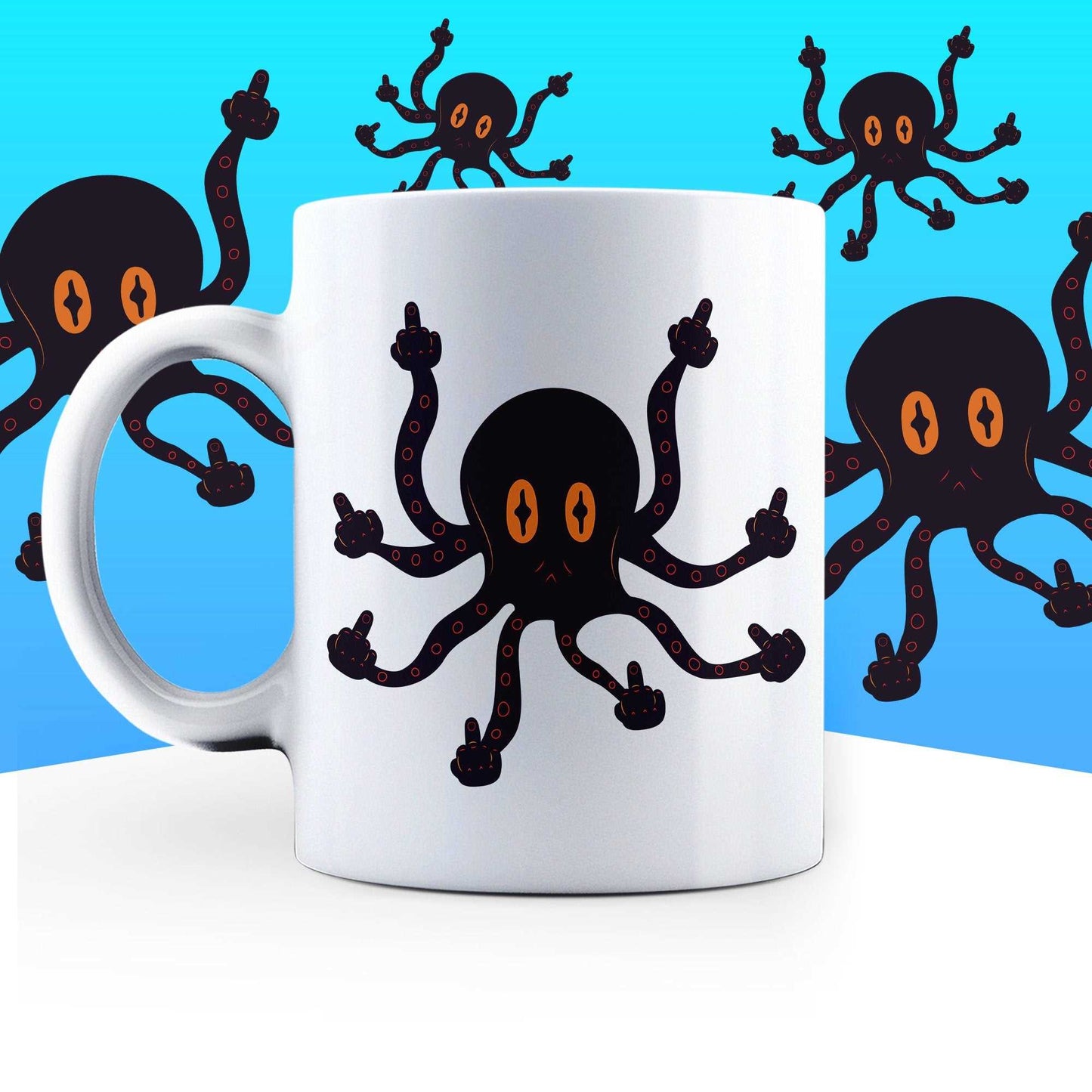 Octopus Middle Finger F*cktopus Mug