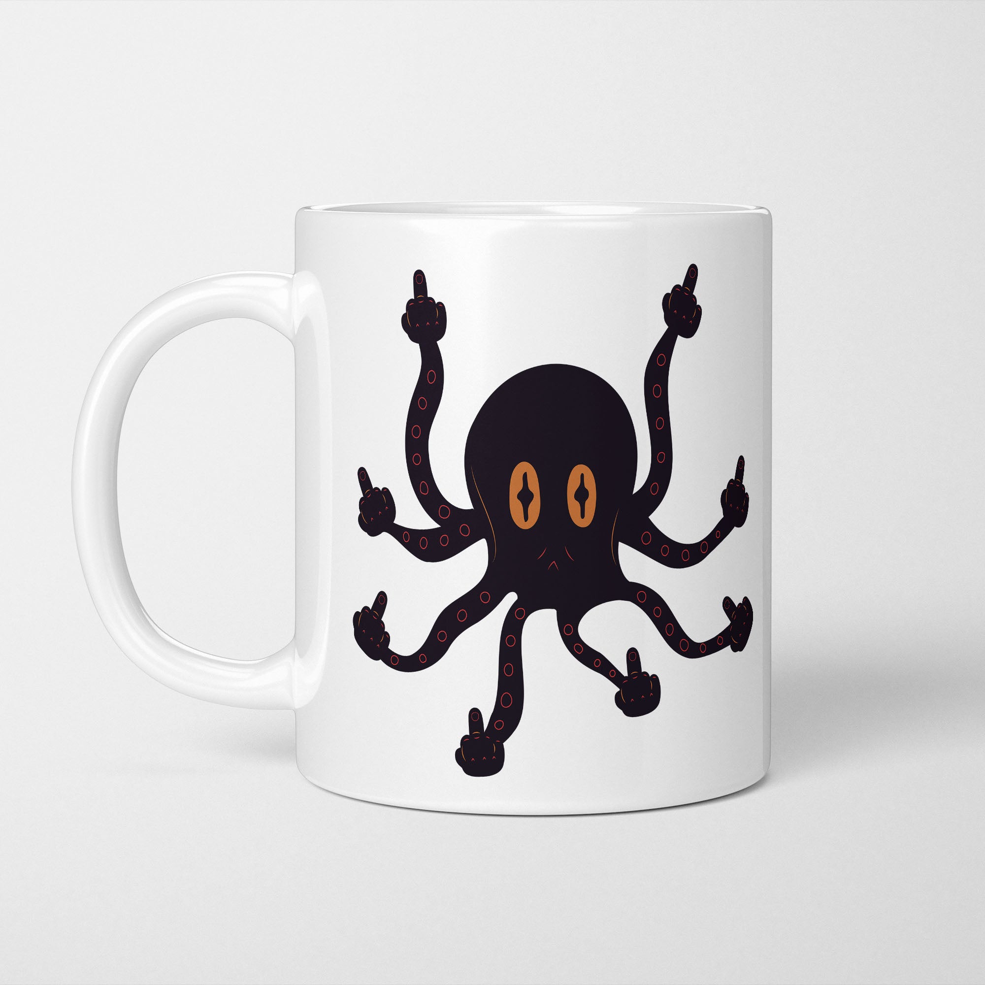 Octopus Middle Finger F*cktopus Mug