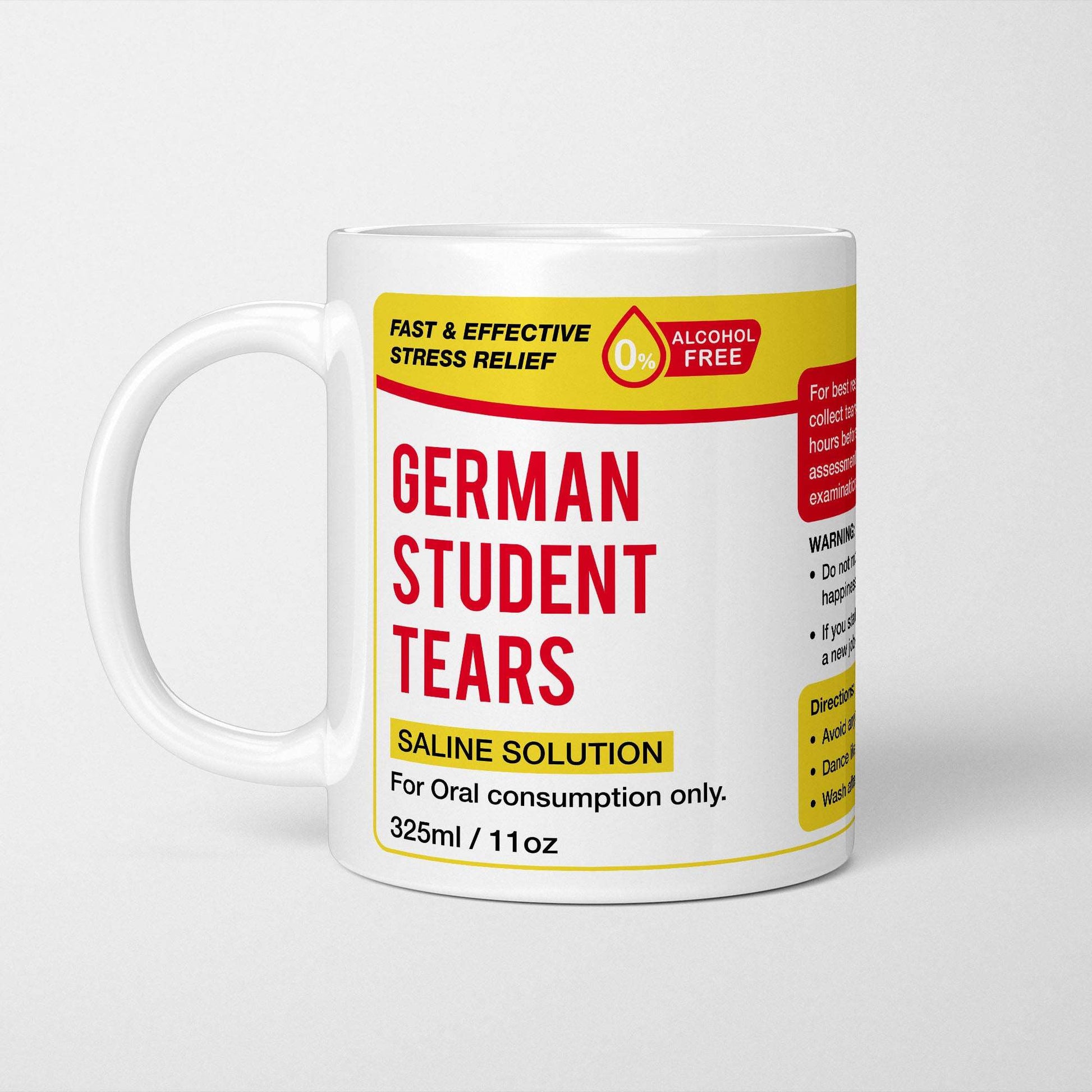 German Student Tears Mug