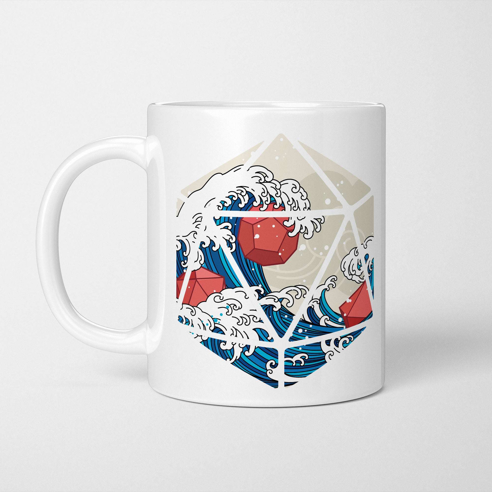 Great Wave off Kanagawa, D20 Dice Mug