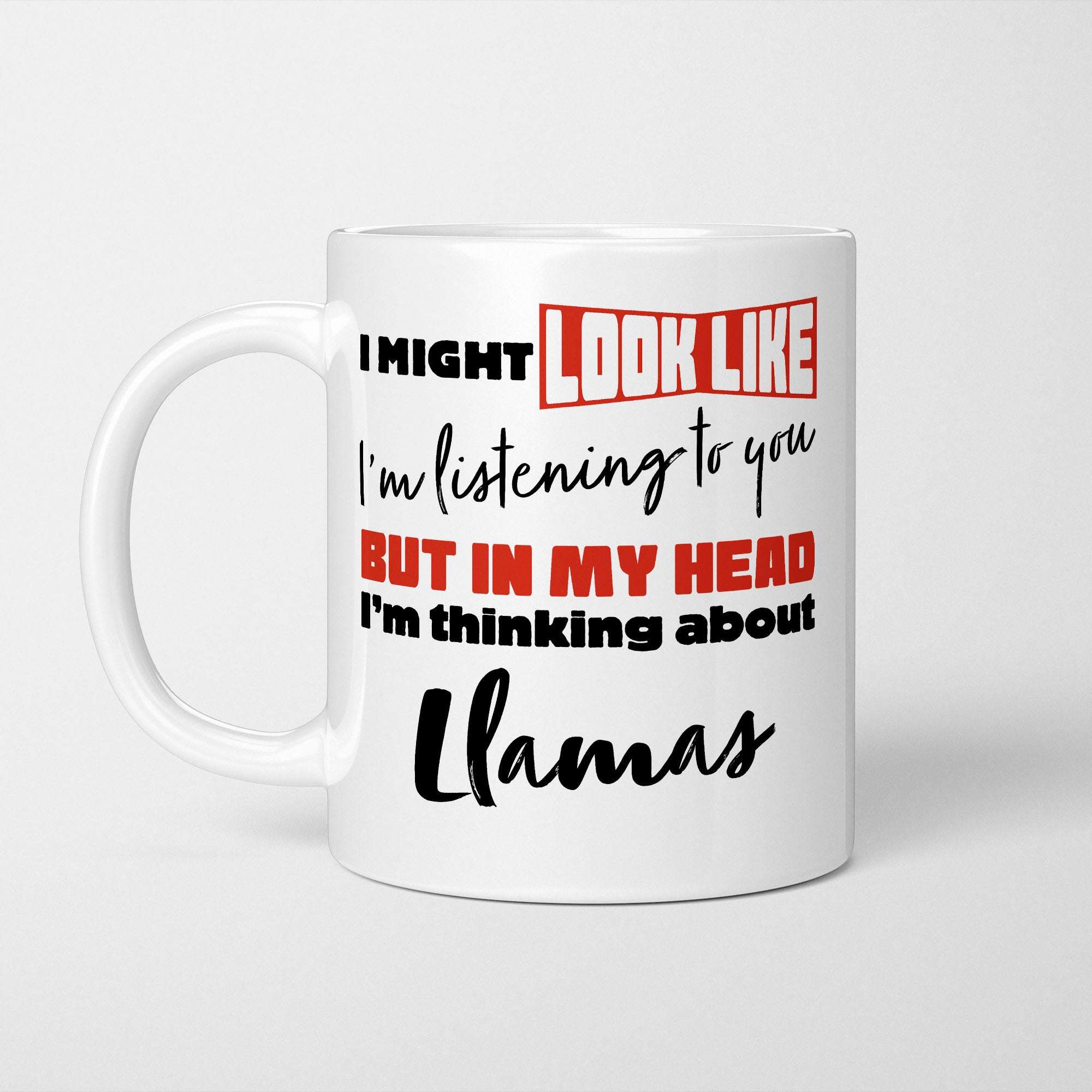 I'm Thinking About Llamas Mug