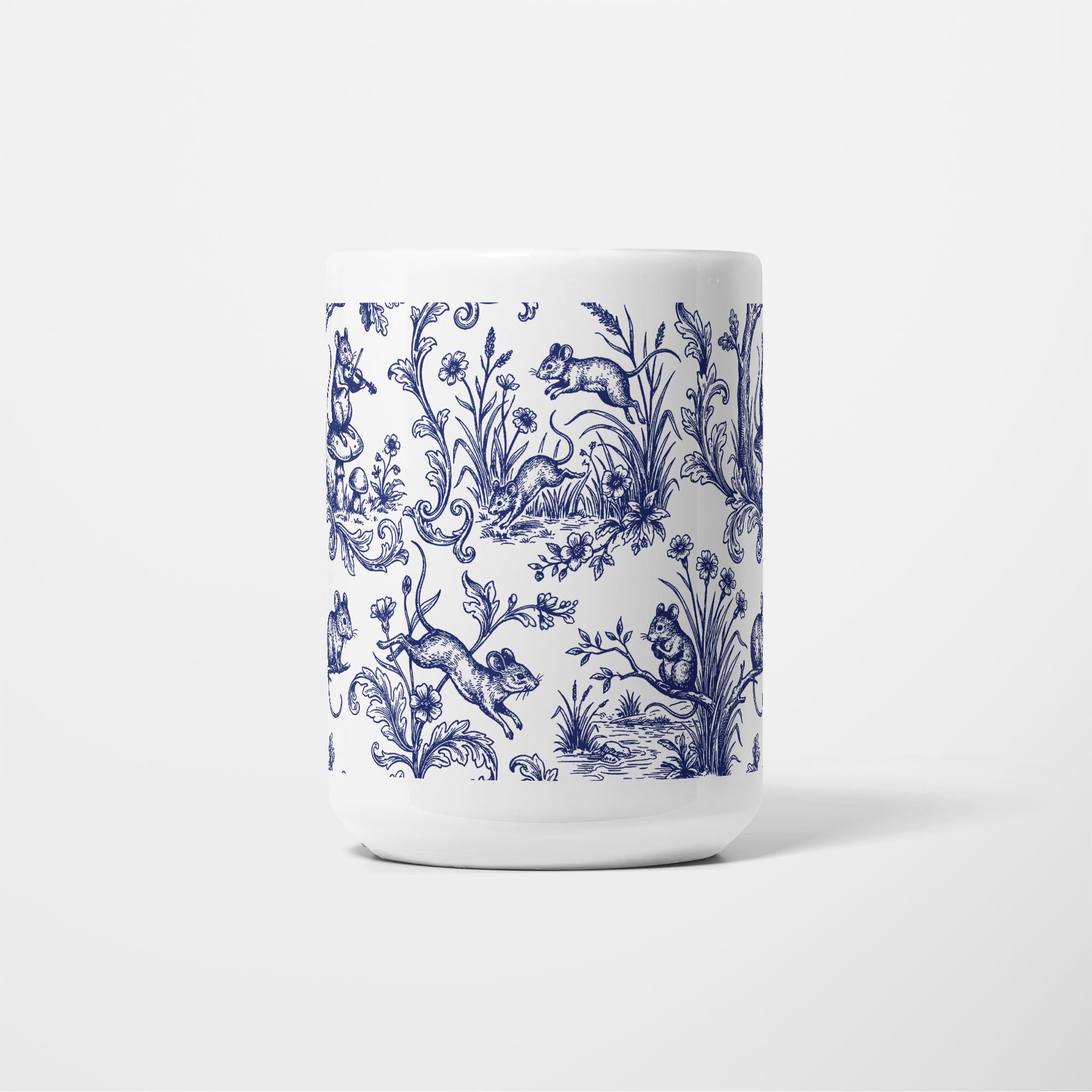 Mouse Toile de Jouy 15oz Mug - CENTRE