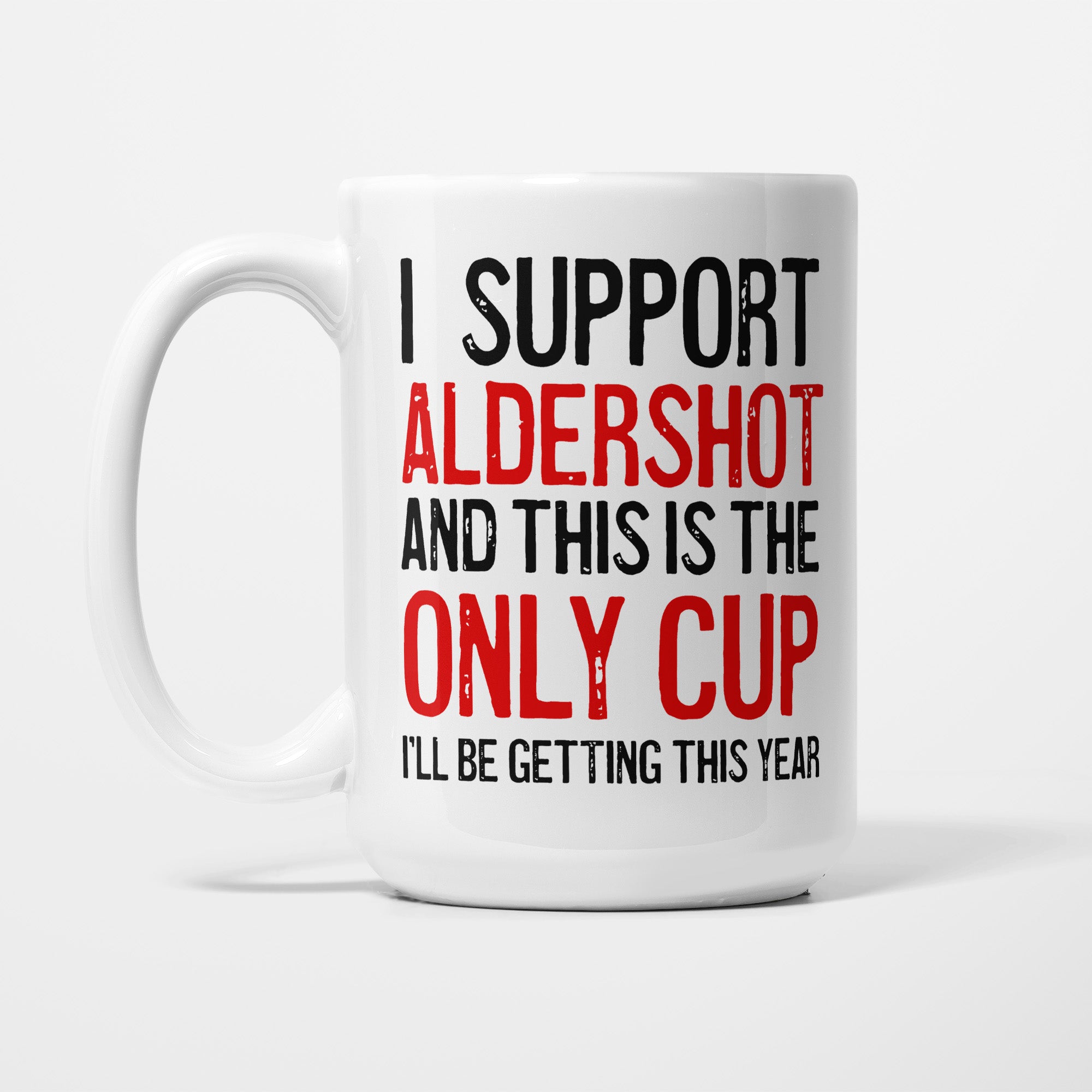 I Support Aldershot Mug 15oz 425ml