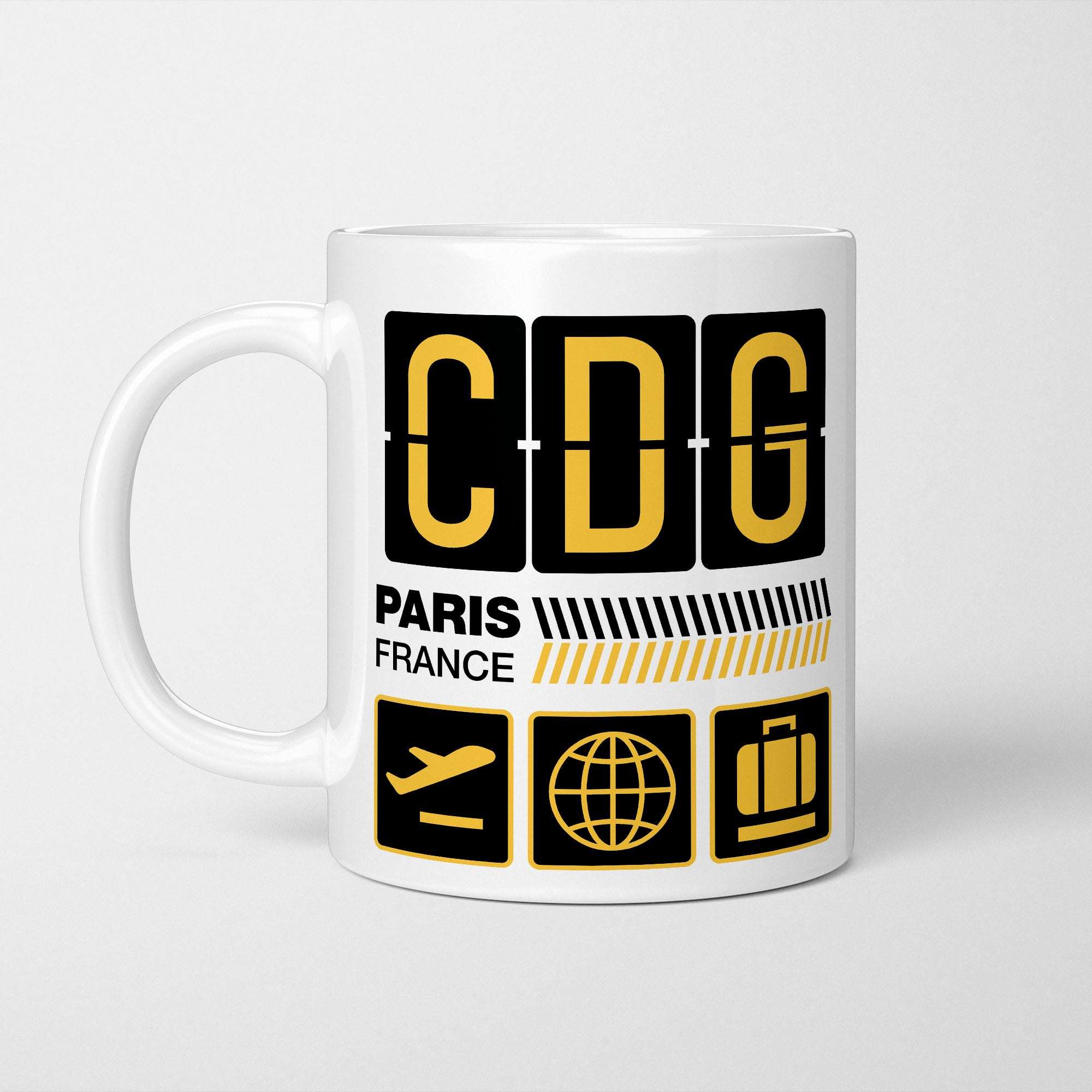 Paris Airport Tag Mug
