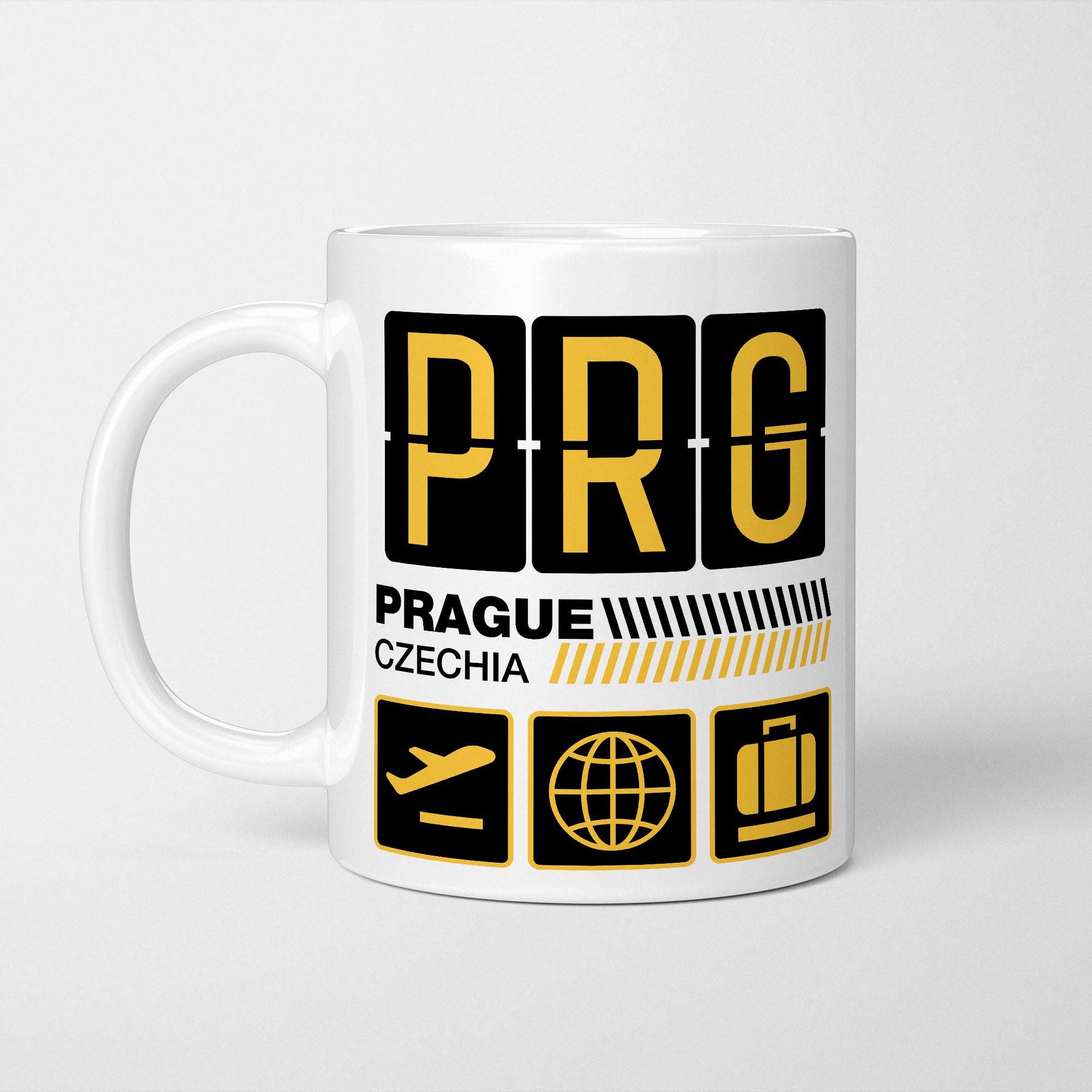 Prague Airport Tag Mug