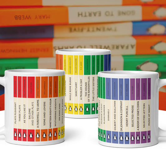 Rainbow Penguin Classics Mug