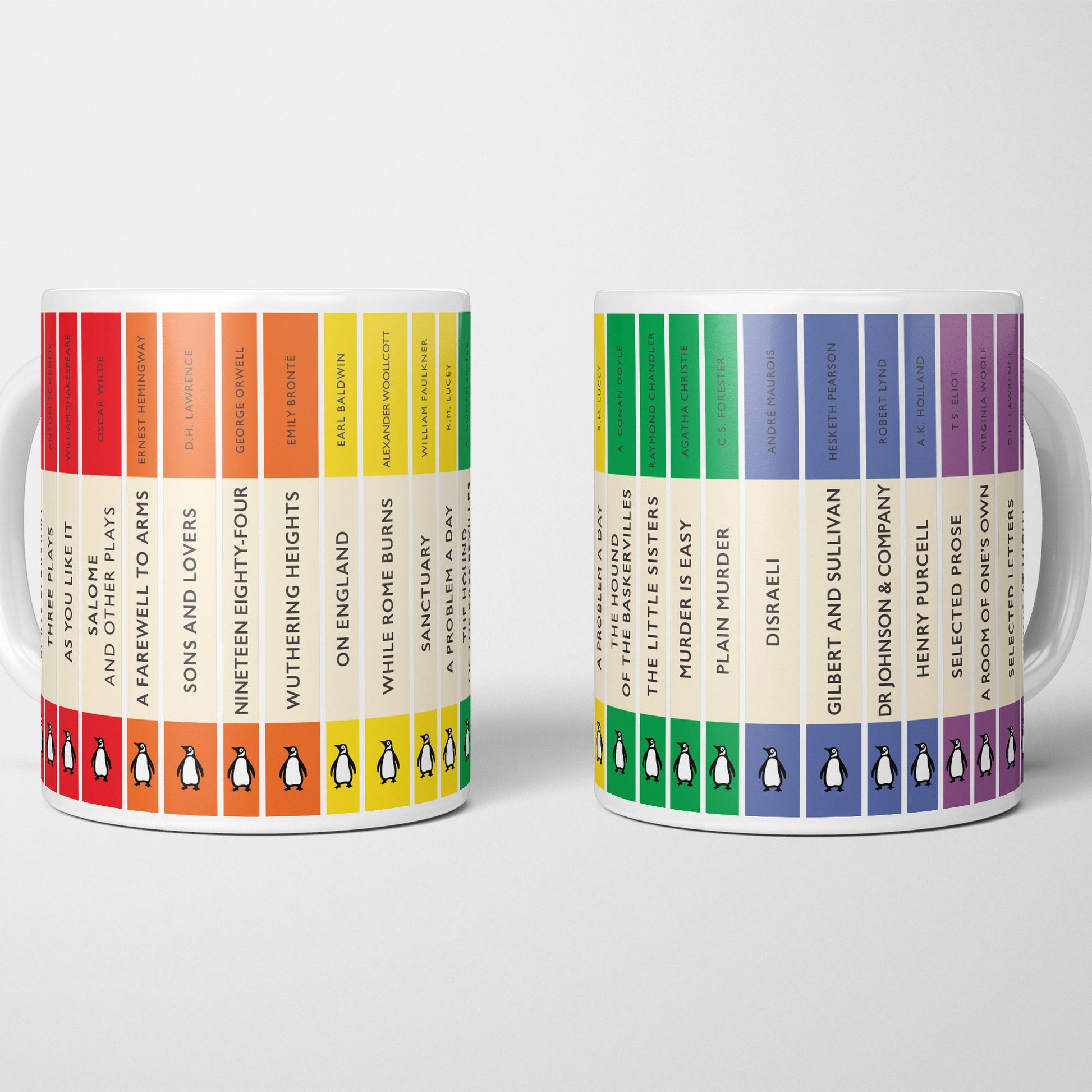 Rainbow Penguin Classics Mug