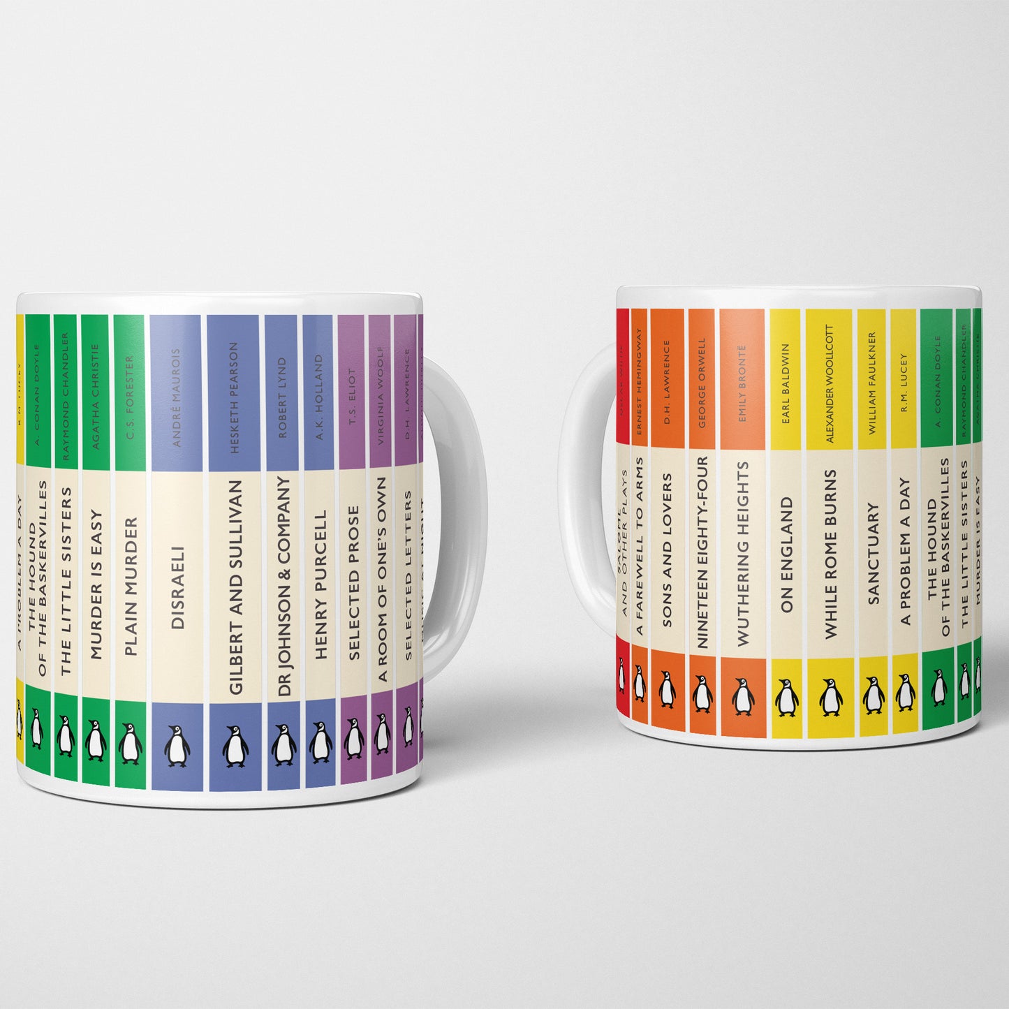 Rainbow Penguin Classics Mug