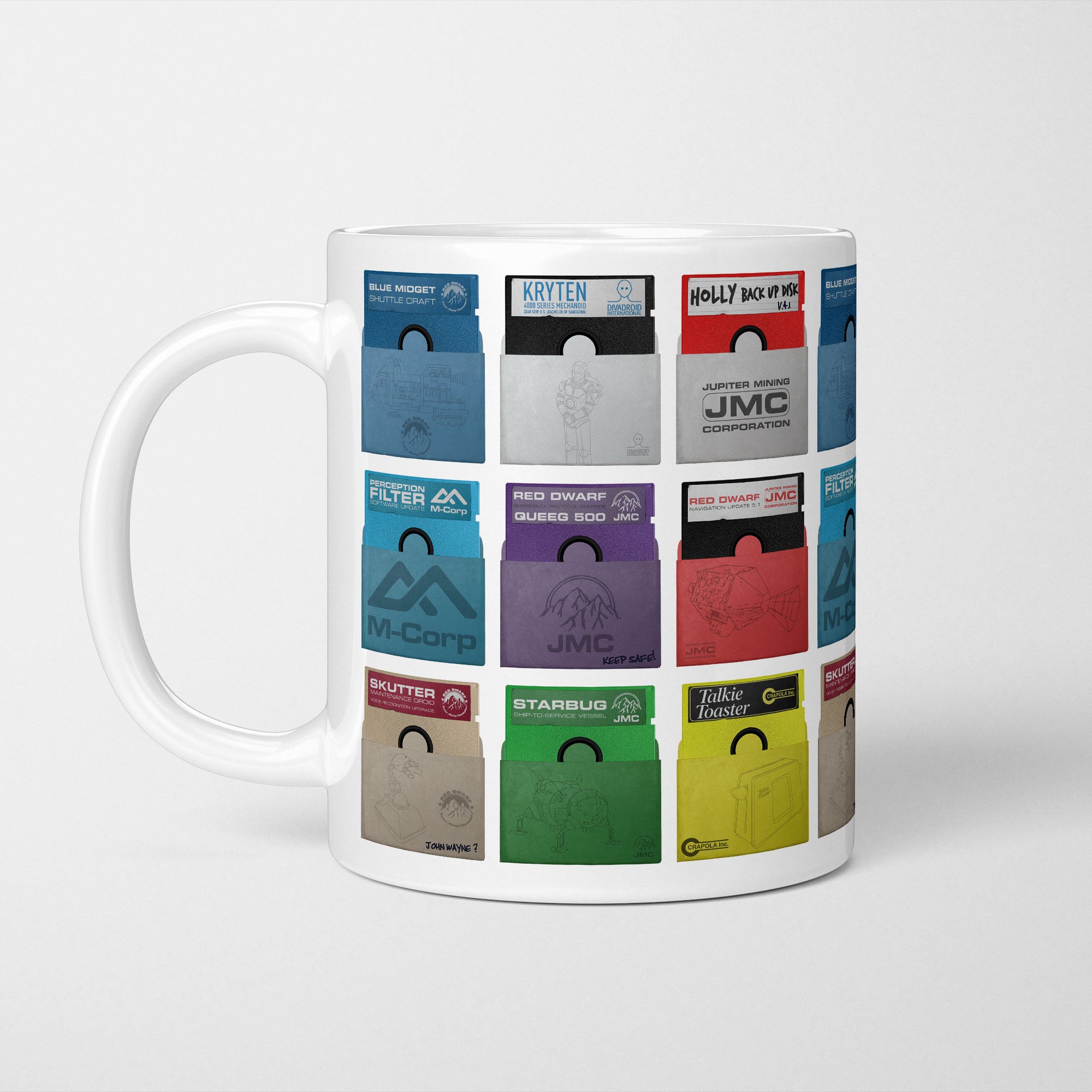 Red Dwarf Floppy Disks Mug