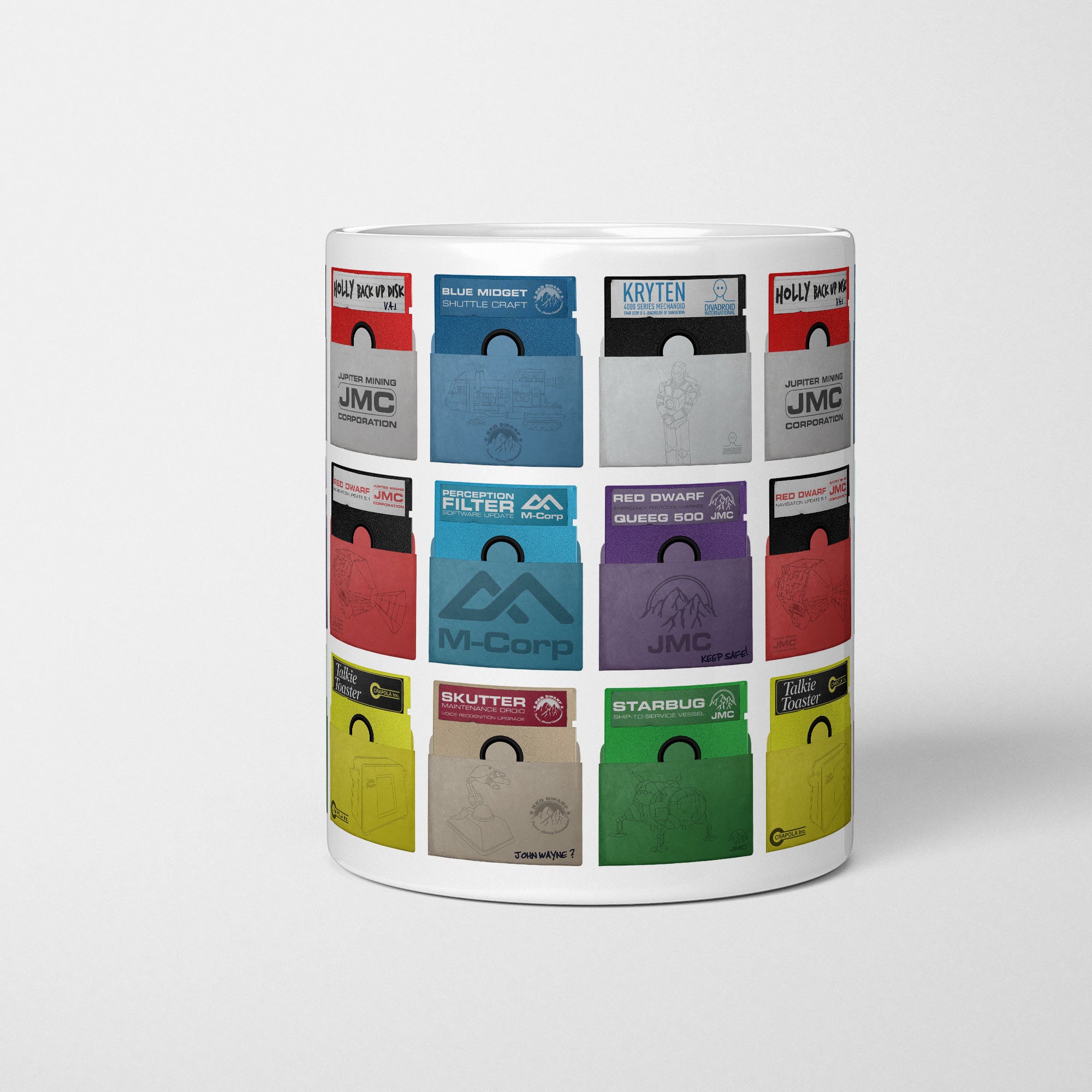Red Dwarf Floppy Disks Mug