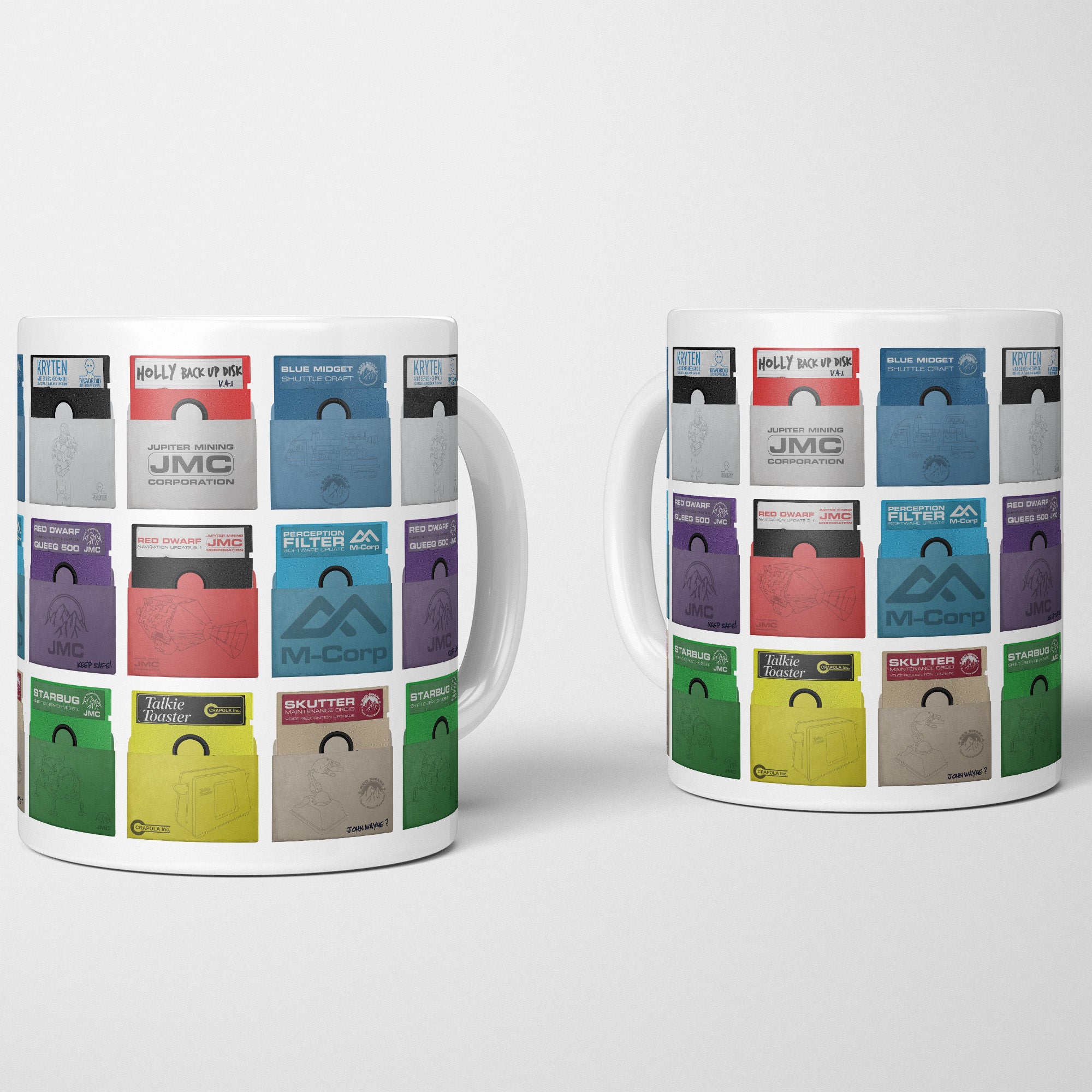 Red Dwarf Floppy Disks Mug