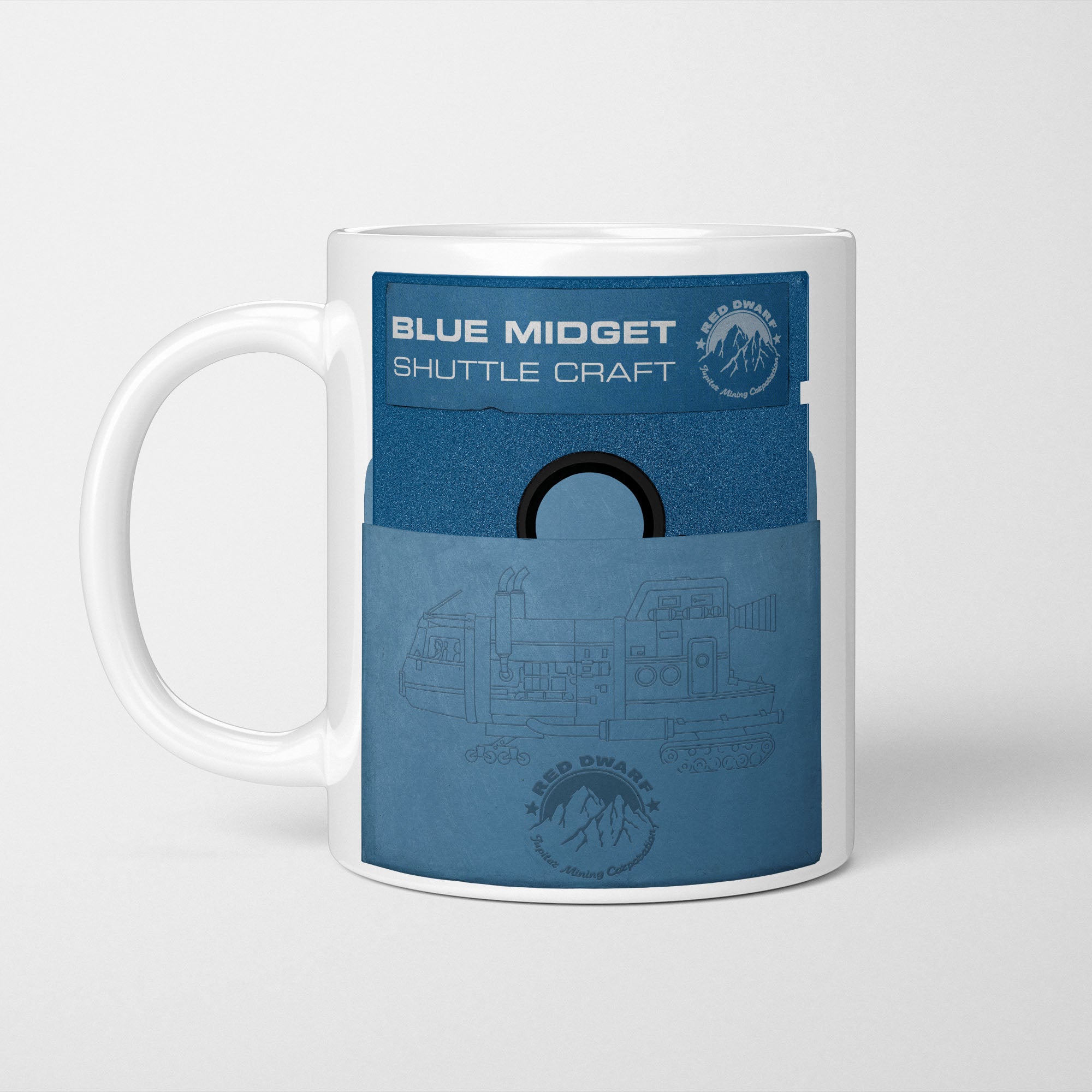 Red Dwarf Blue Midget Floppy Disk Mug