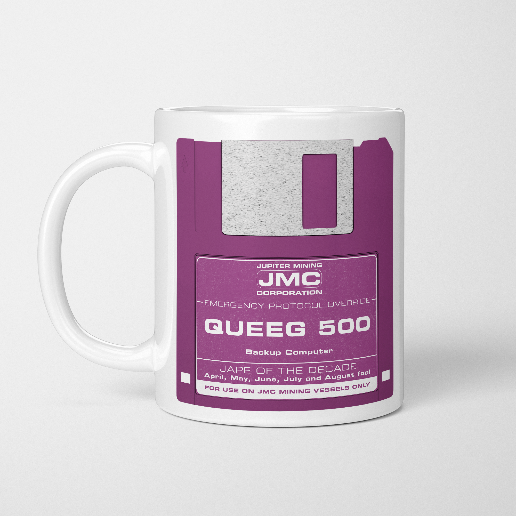 Red Dwarf Queeg 500 Floppy Disk Mug