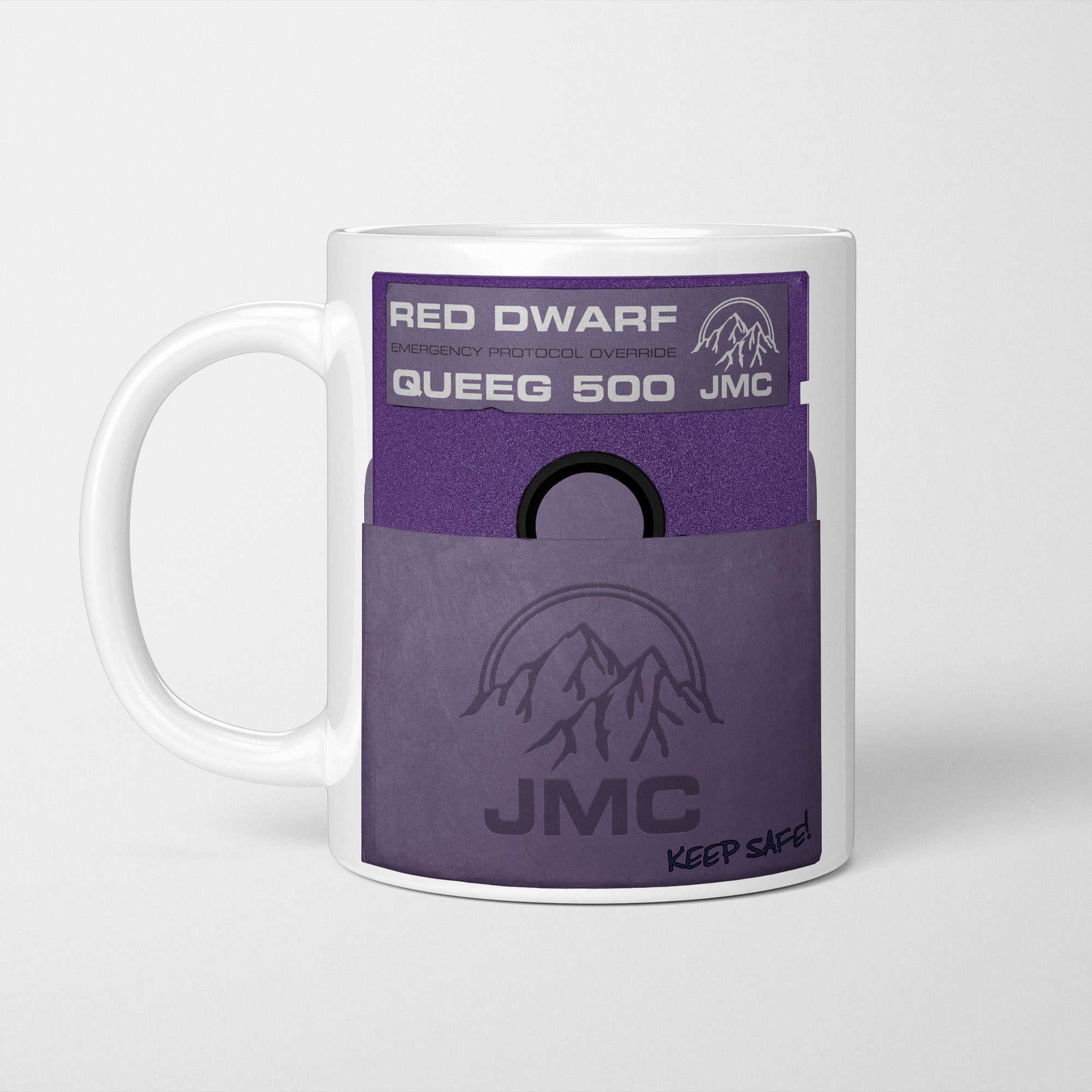 Red Dwarf Queeg 500 Floppy Disk Mug