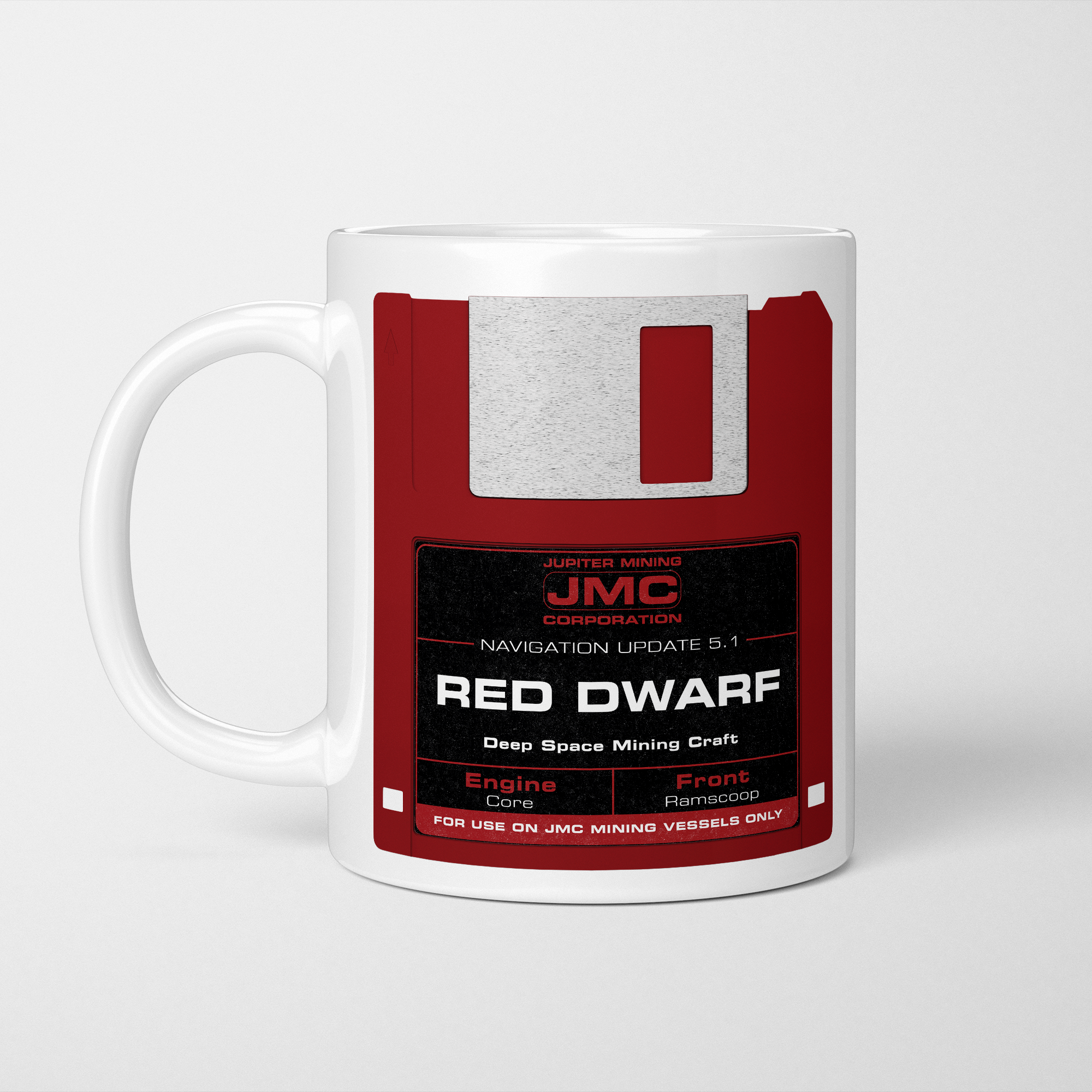 Red Dwarf JMC Floppy Disk Mug