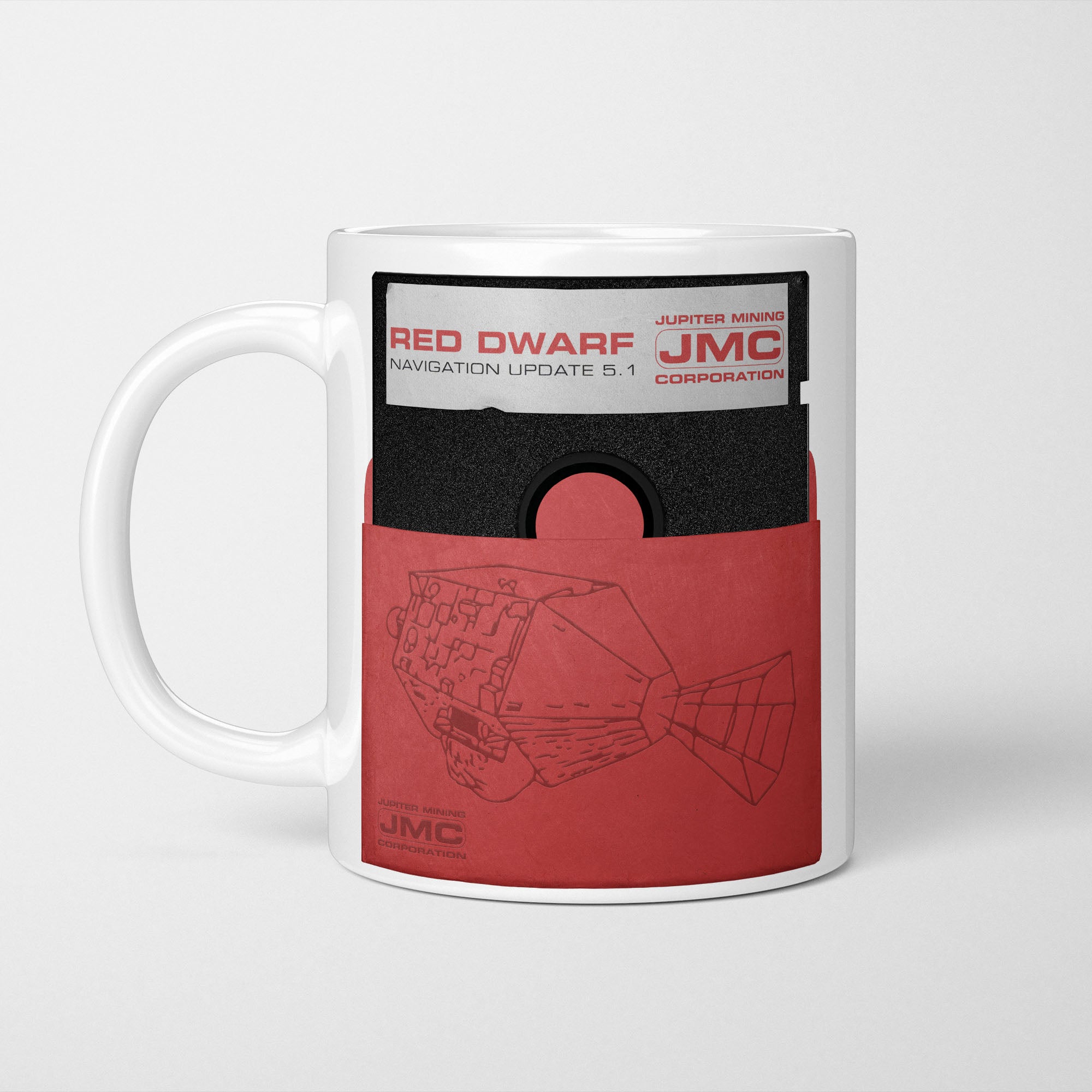 Red Dwarf JMC Floppy Disk Mug