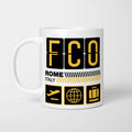 Rome Airport Tag Mug
