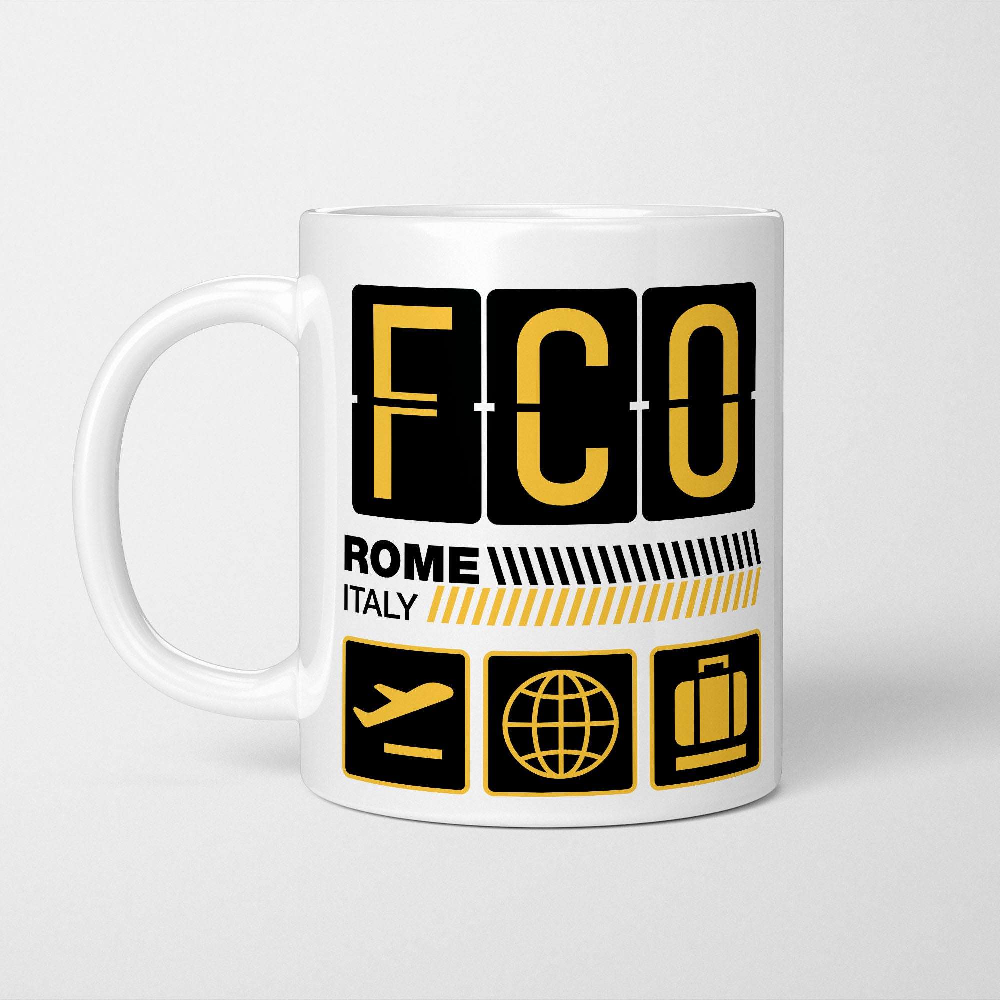 Rome Airport Tag Mug