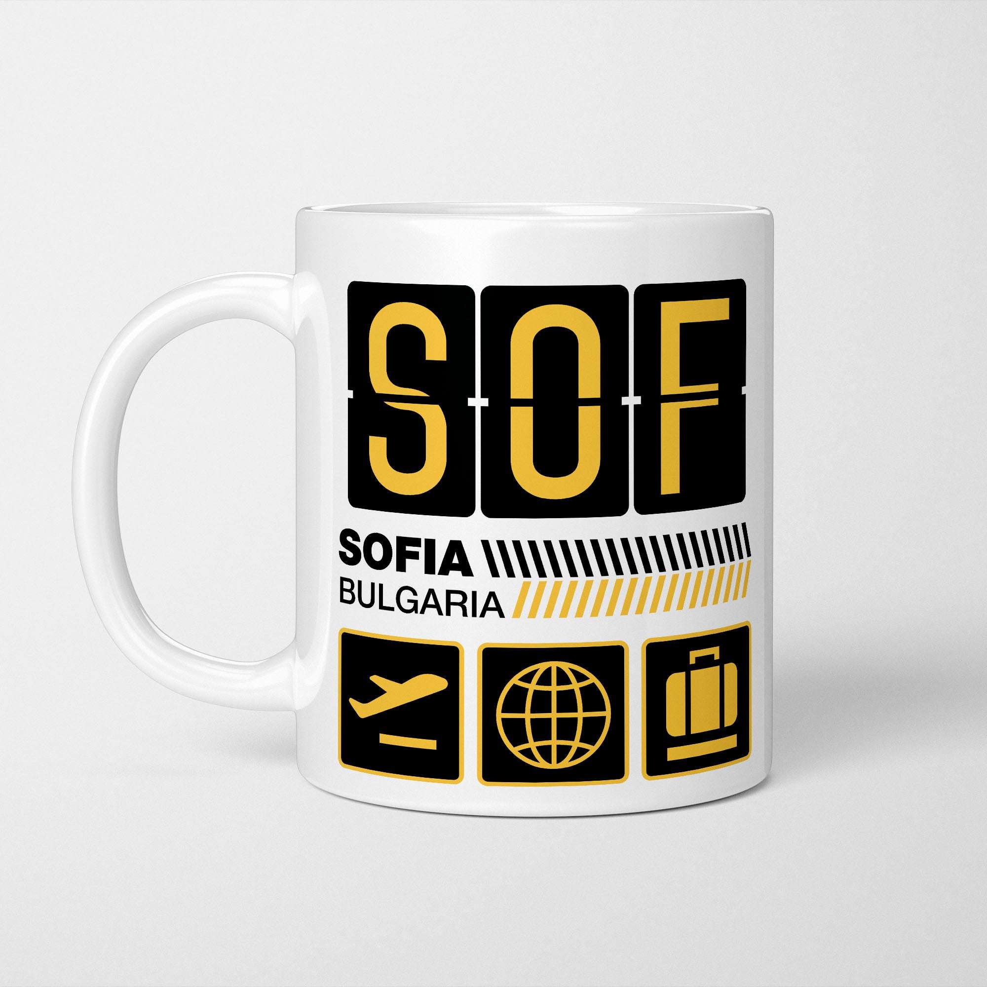 Sofia Airport Tag Mug
