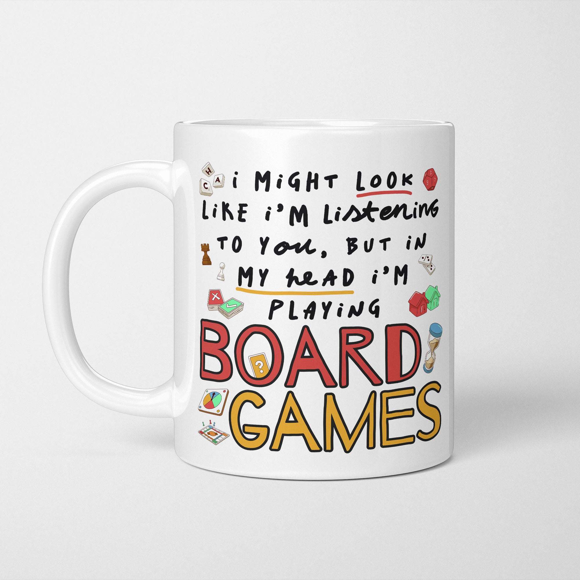 I'm Playing Board Games Mug