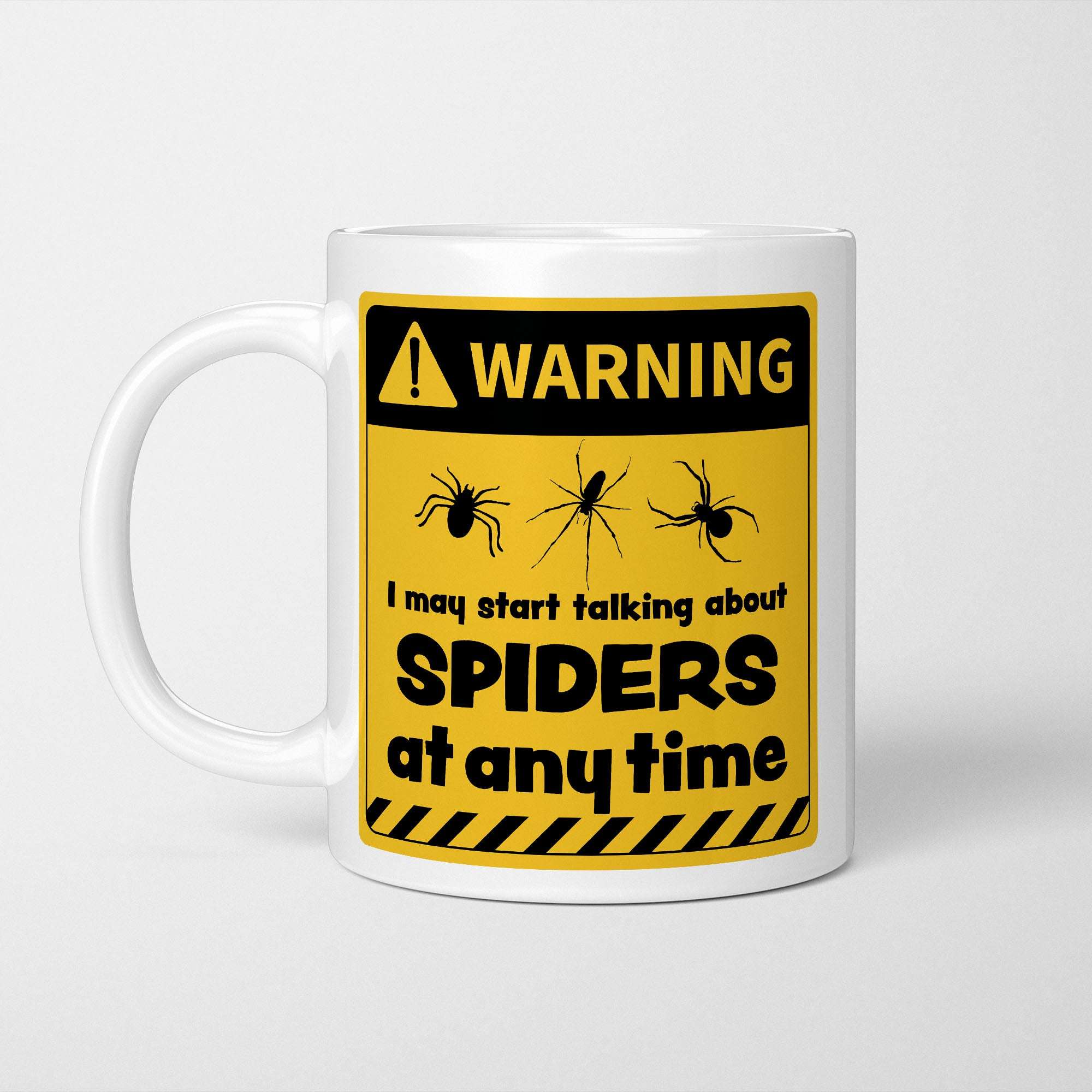 Warning! I May Start Talking About Spiders at Any Time Mug