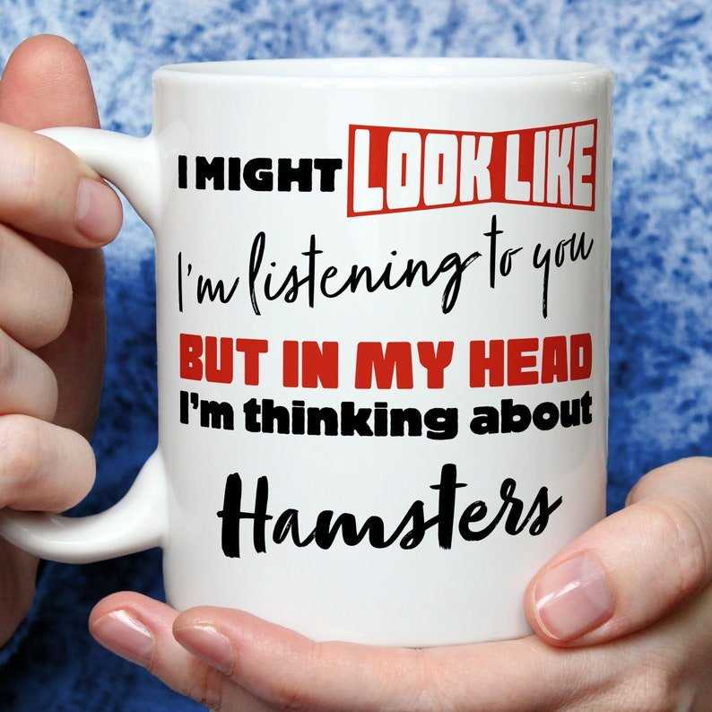 I'm Thinking About Hamsters Mug